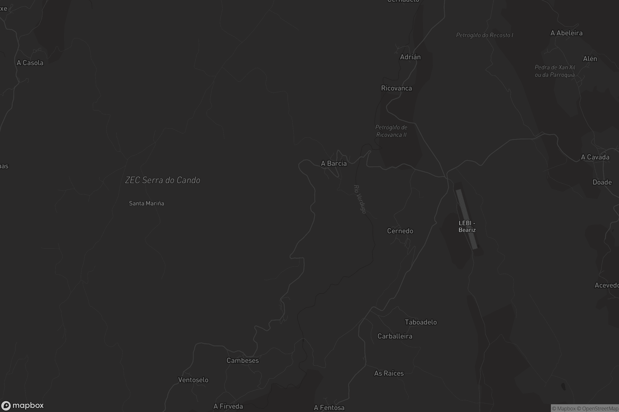 Mapa de A Barcia do Seixo