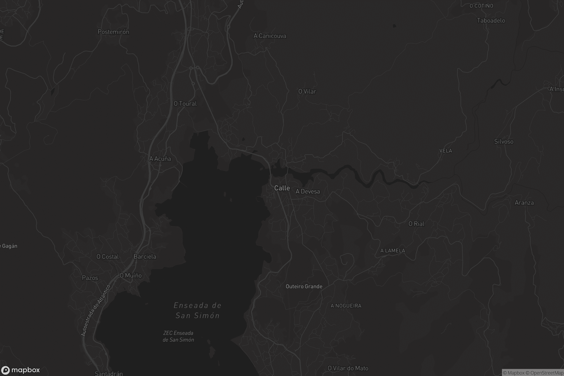 Mapa de A Calle