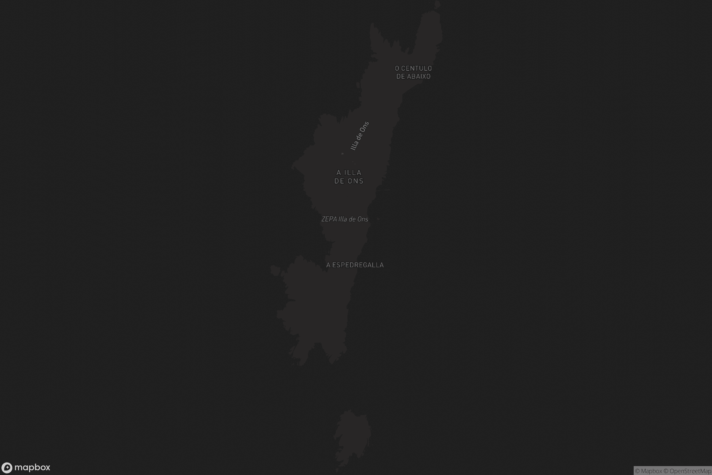 Mapa de A Illa de Ons