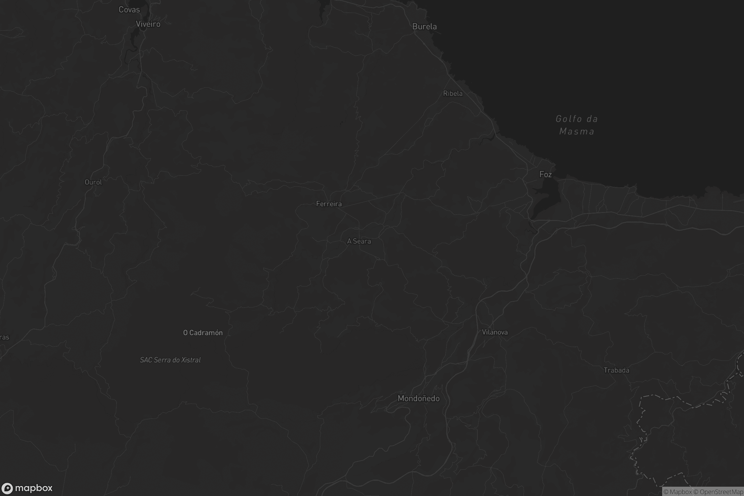 Mapa de A Mariña Central