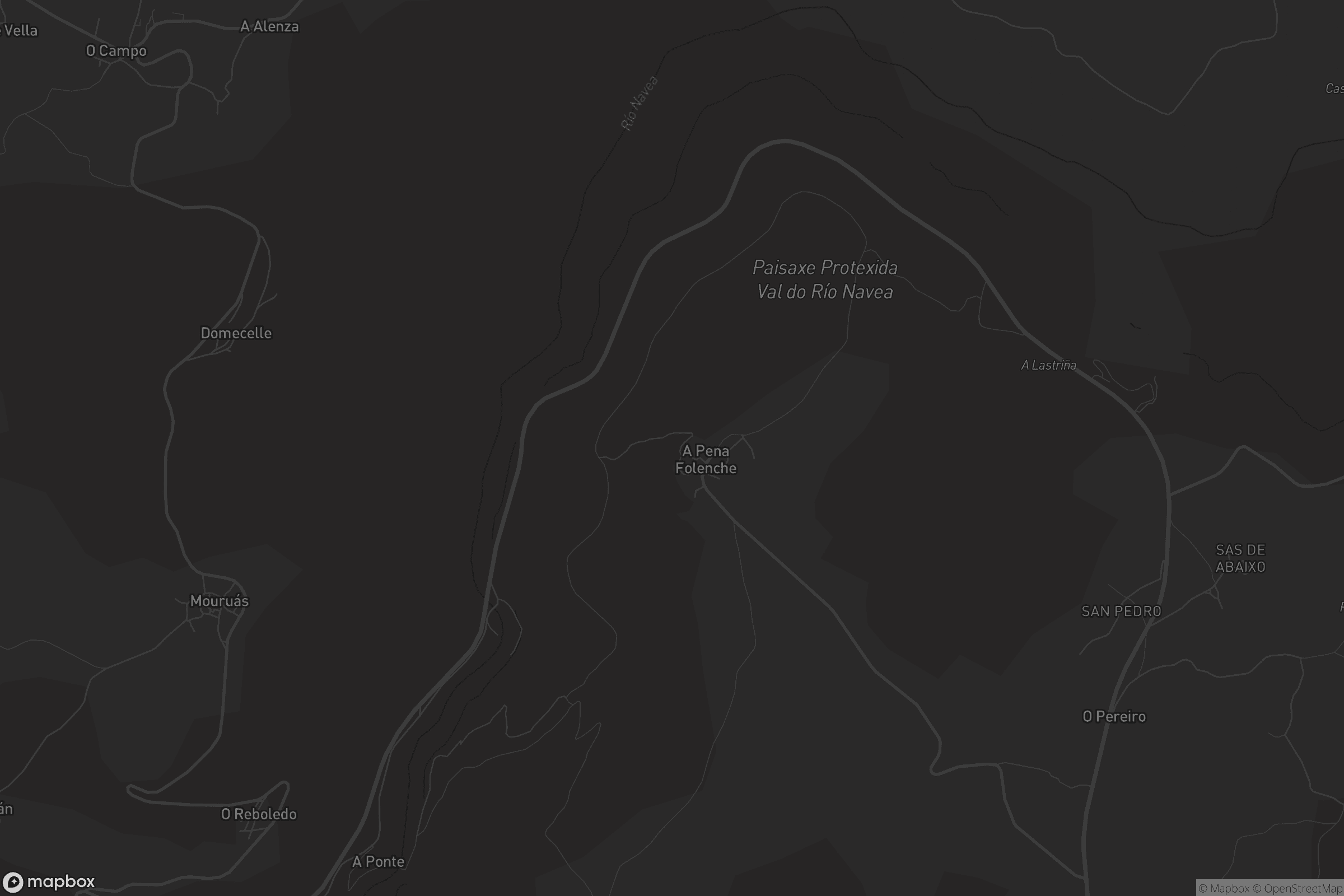 Mapa de A Pena Folenche