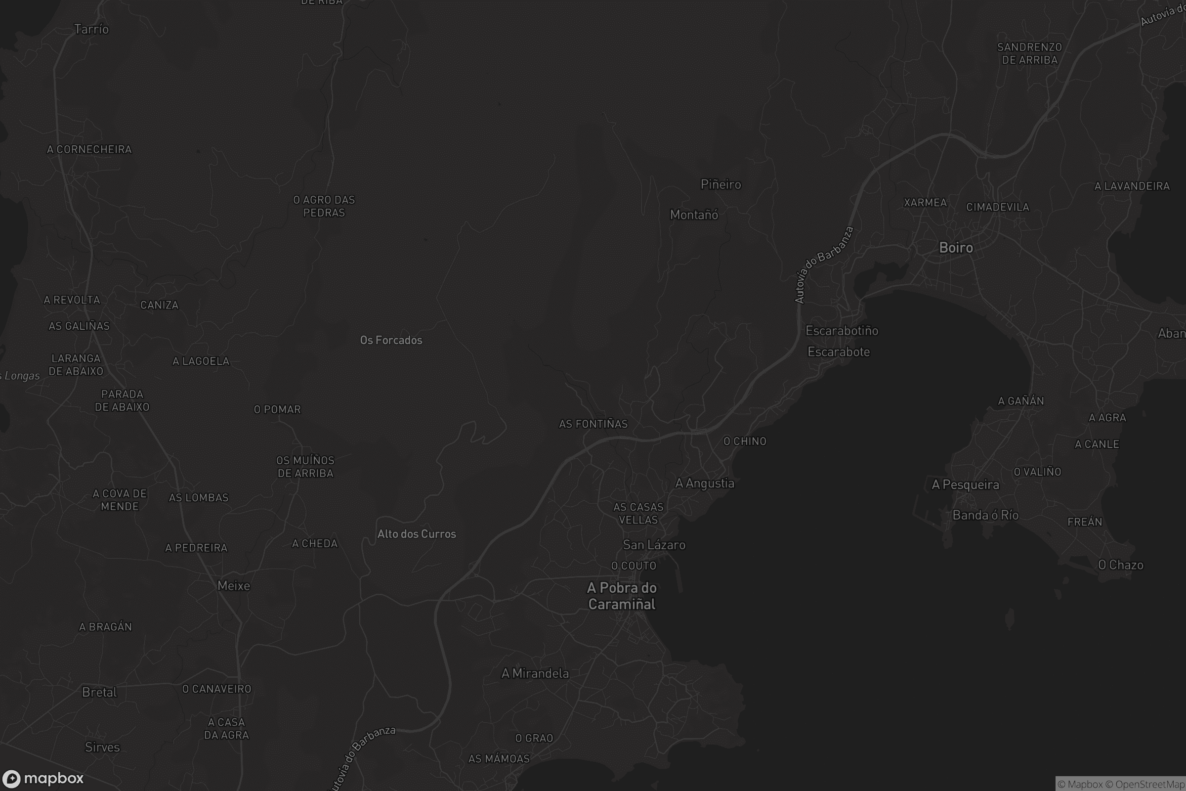 Mapa de A Pobra do Caramiñal