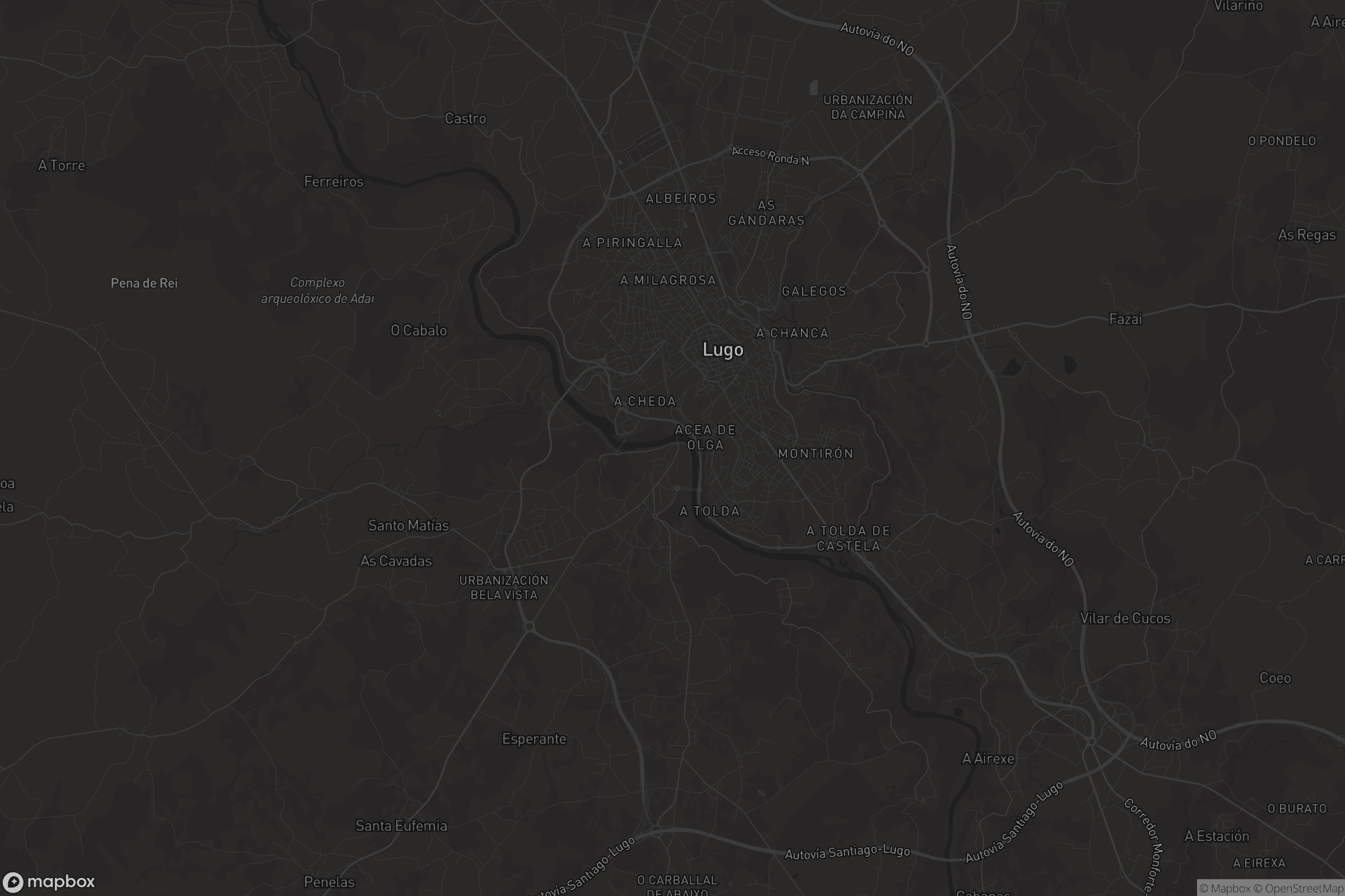 Mapa de A Ponte-San Lázaro