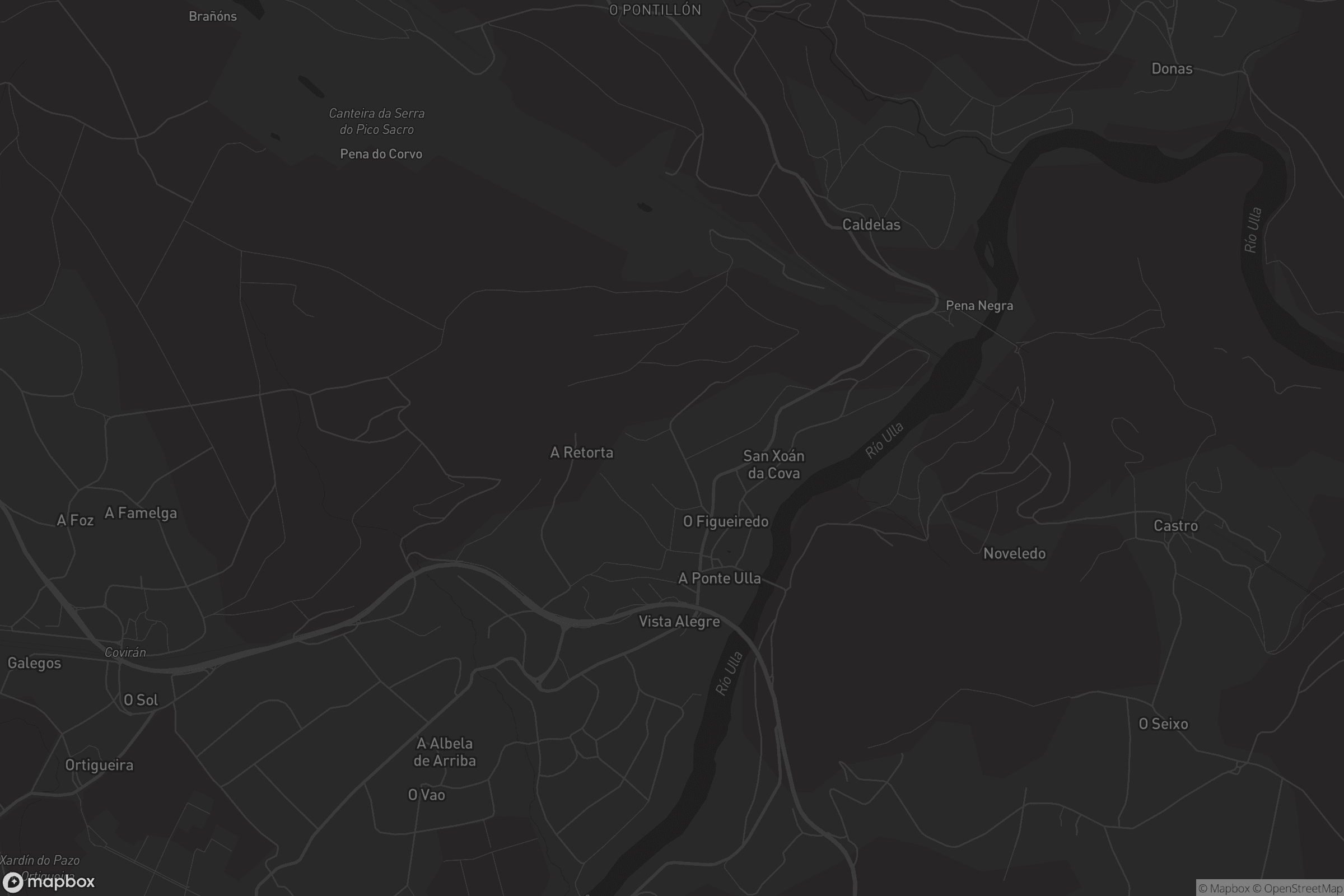 Mapa de A Ponte Ulla