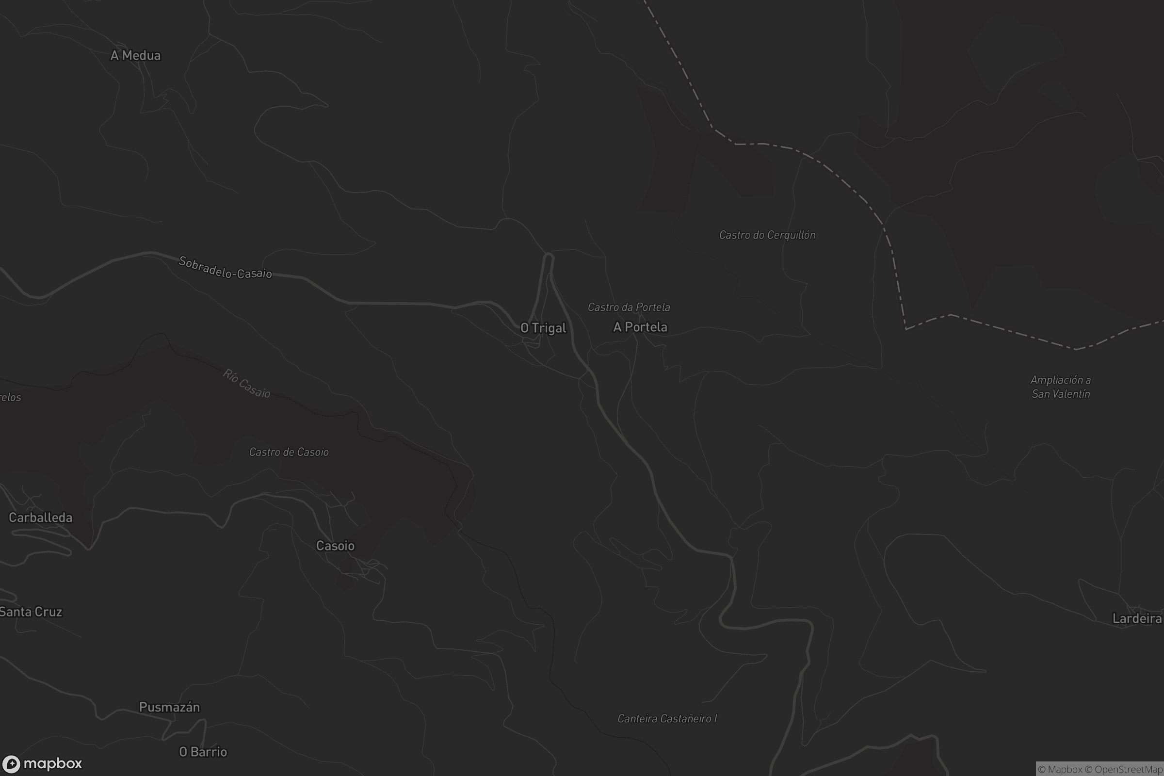 Mapa de A Portela do Trigal