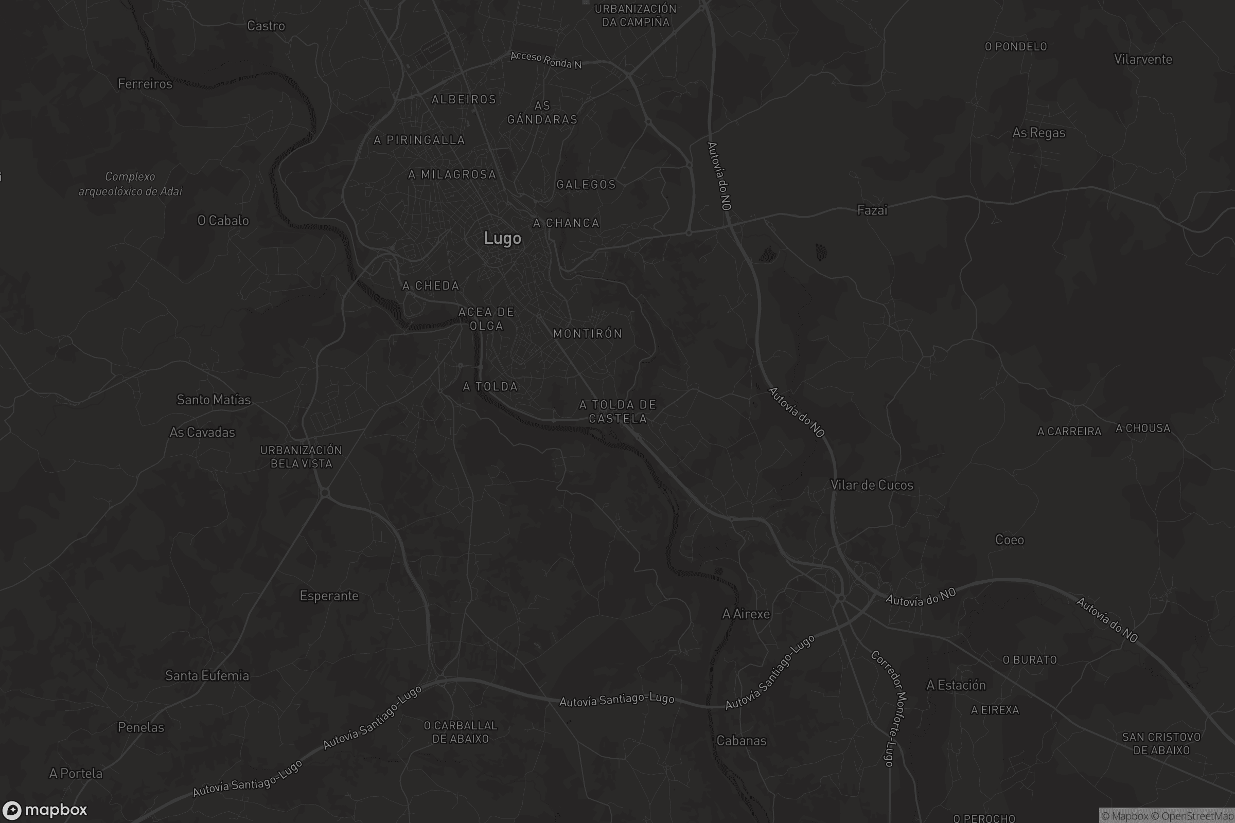 Mapa de A Tolda de Castela