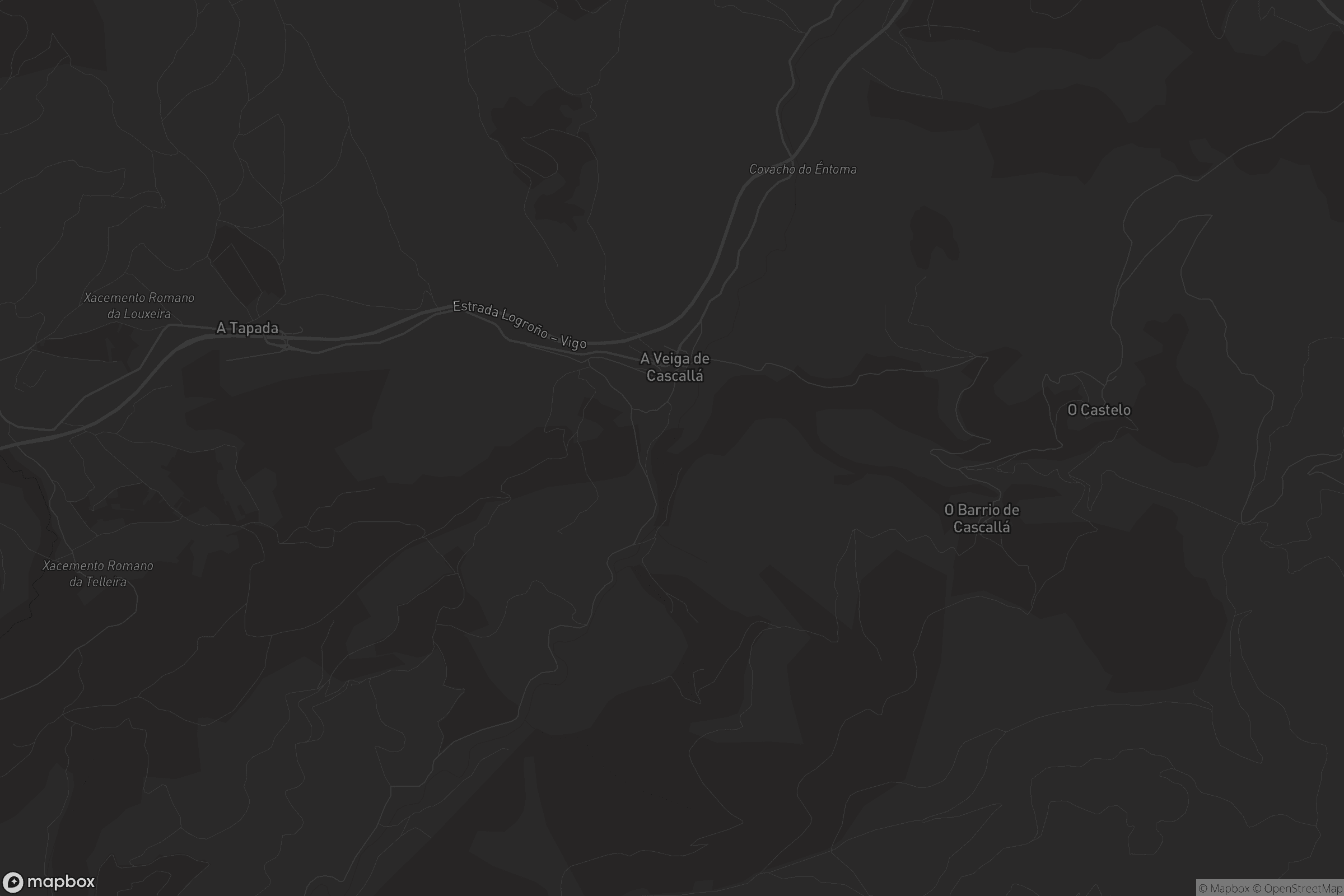 Mapa de A Veiga de Cascallá