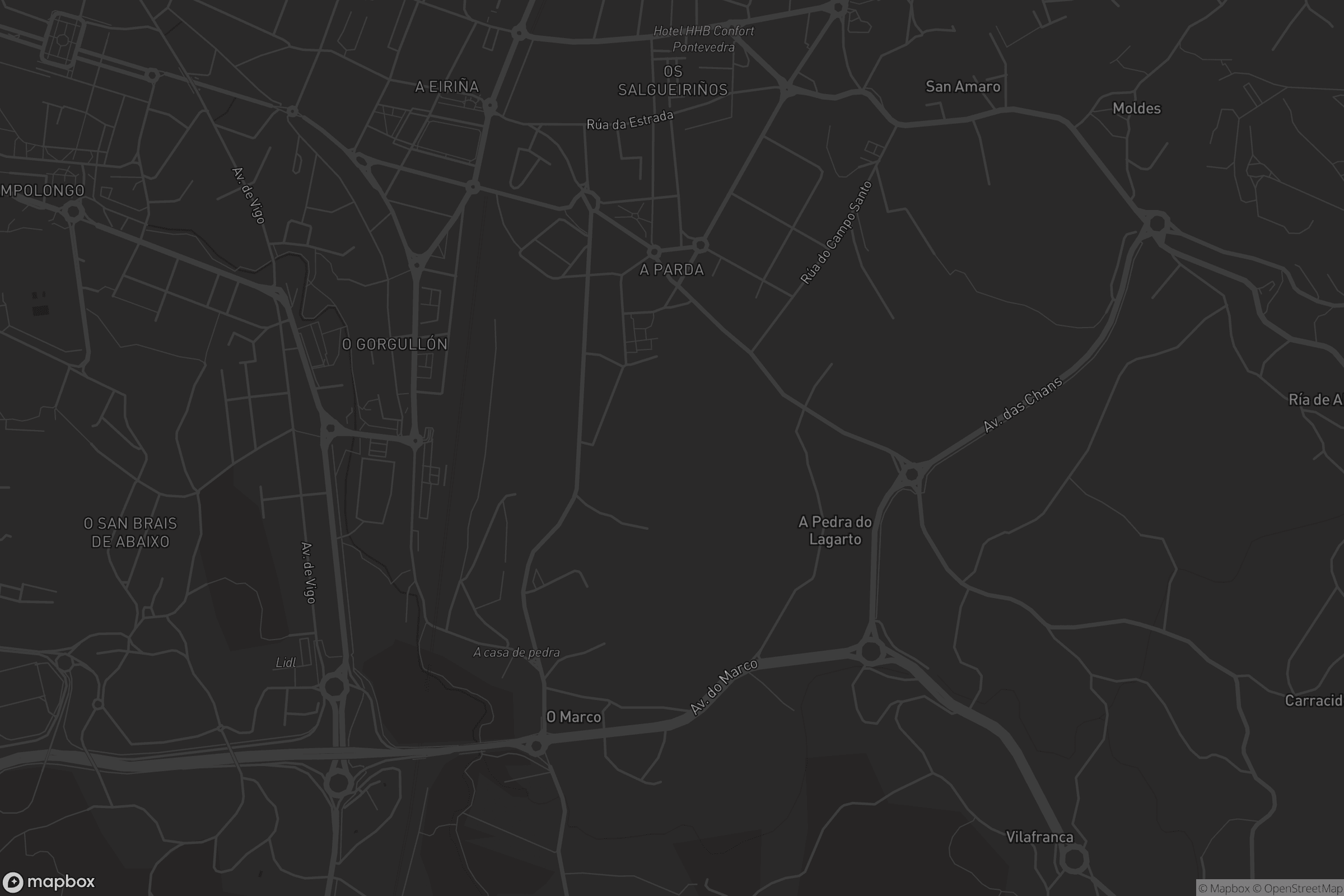 Mapa de A Virxe do Camiño