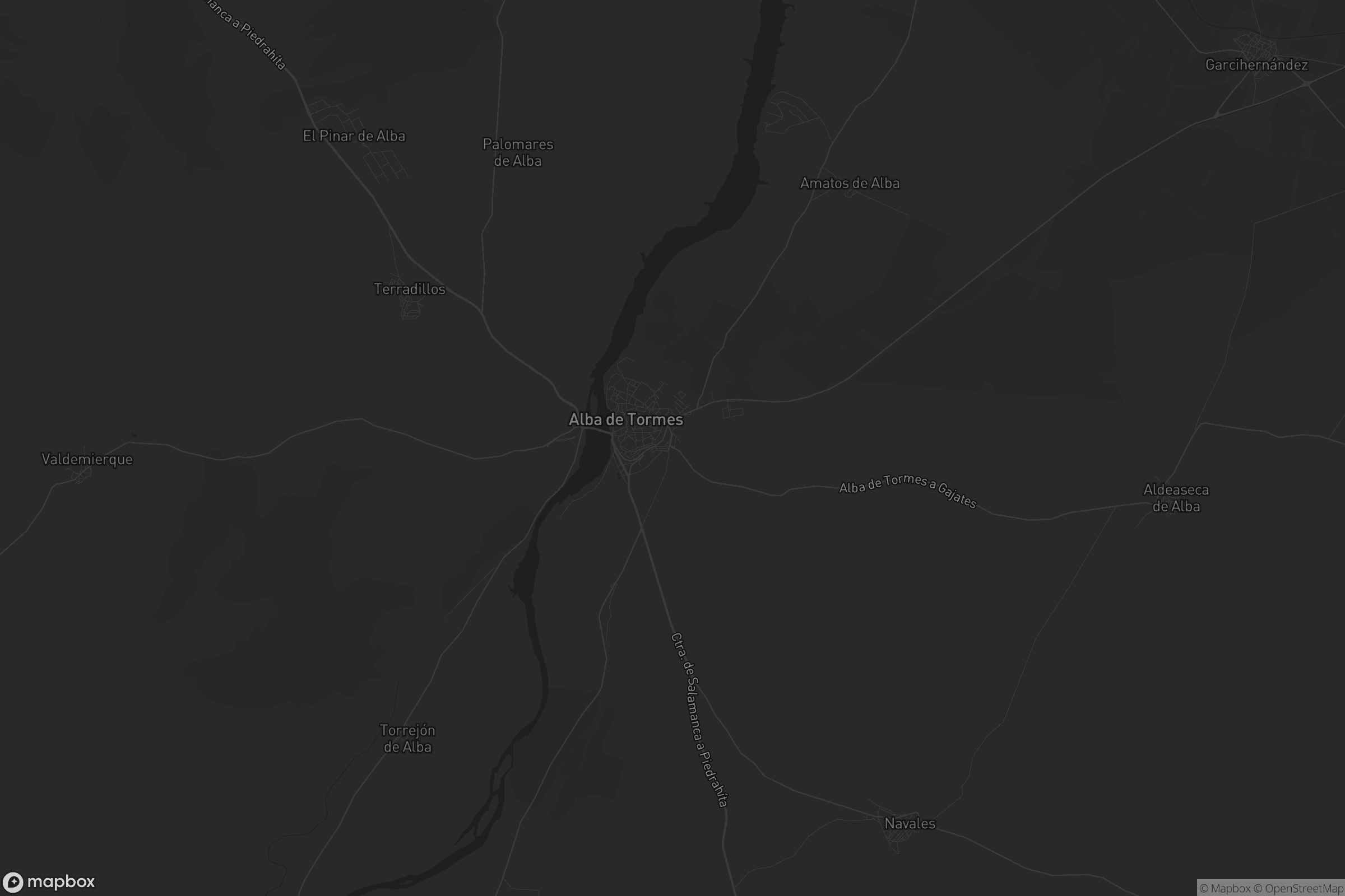 Mapa de Alba de Tormes