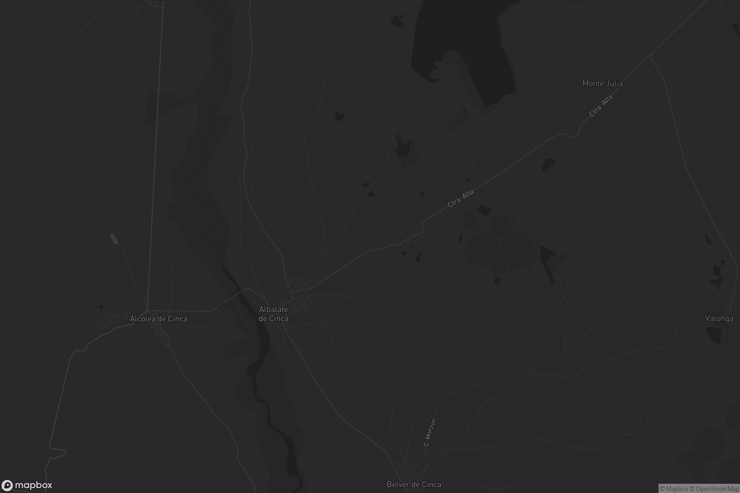 Mapa de Albalate de Cinca