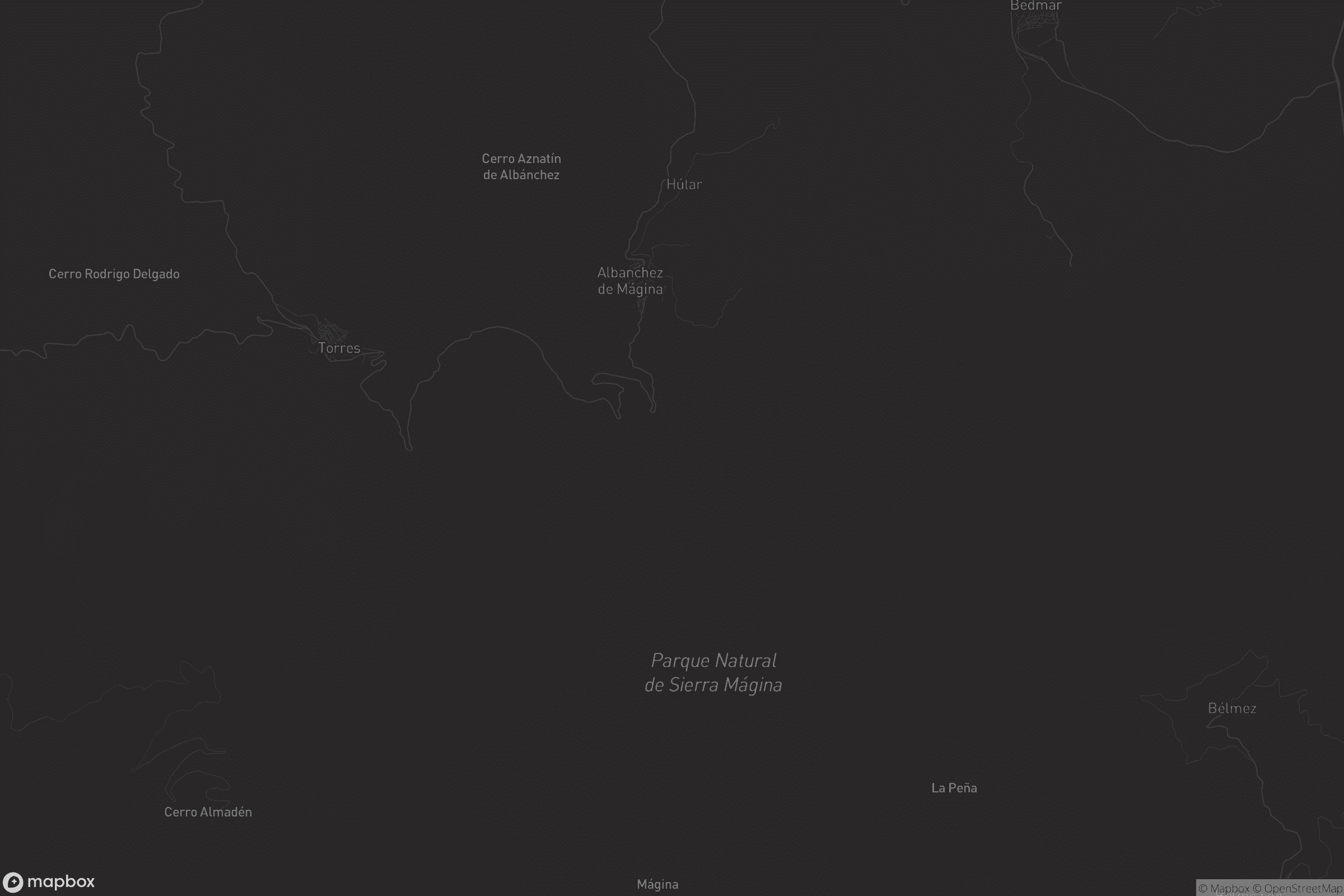 Mapa de Albanchez de Mágina