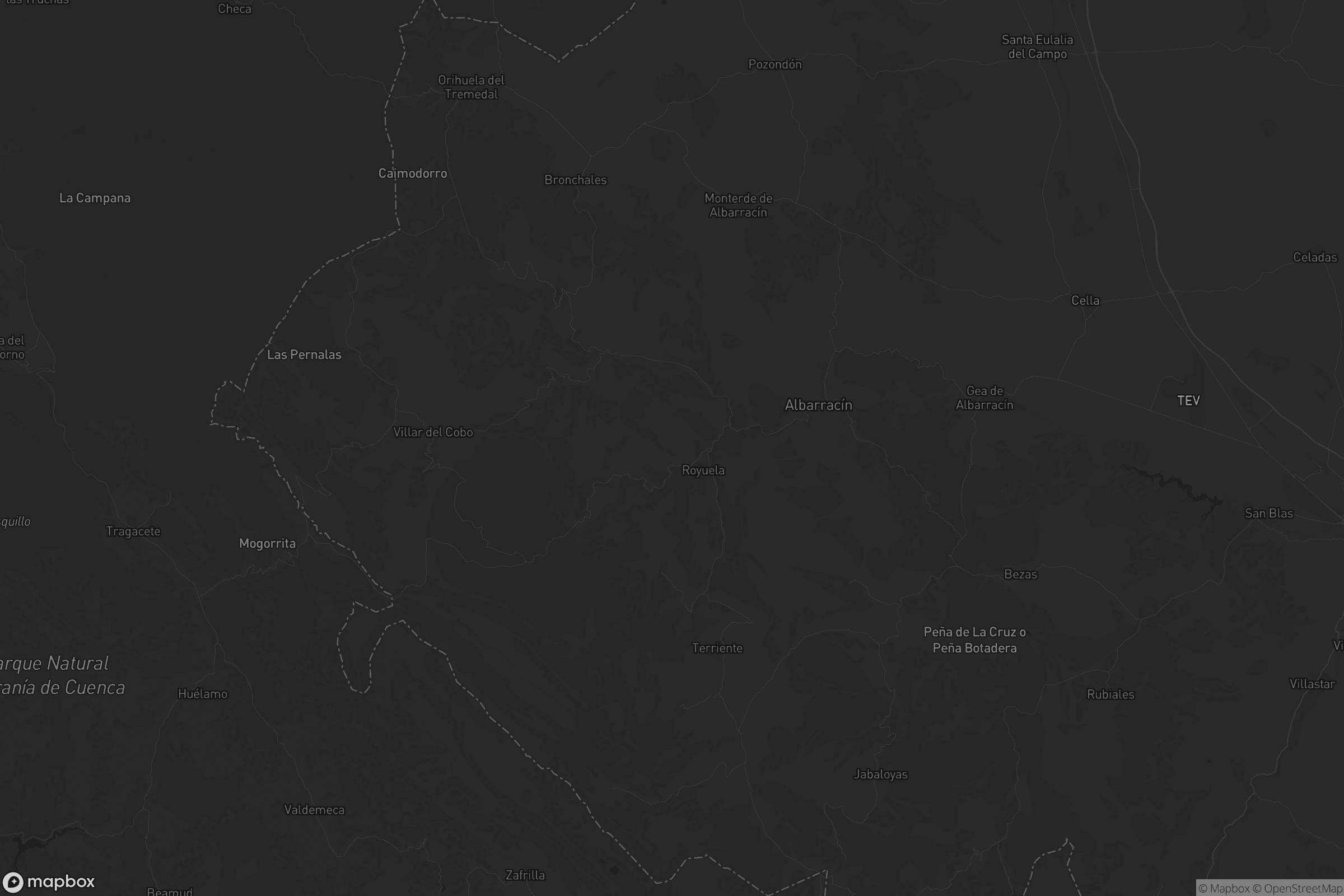 Mapa de Albarracín