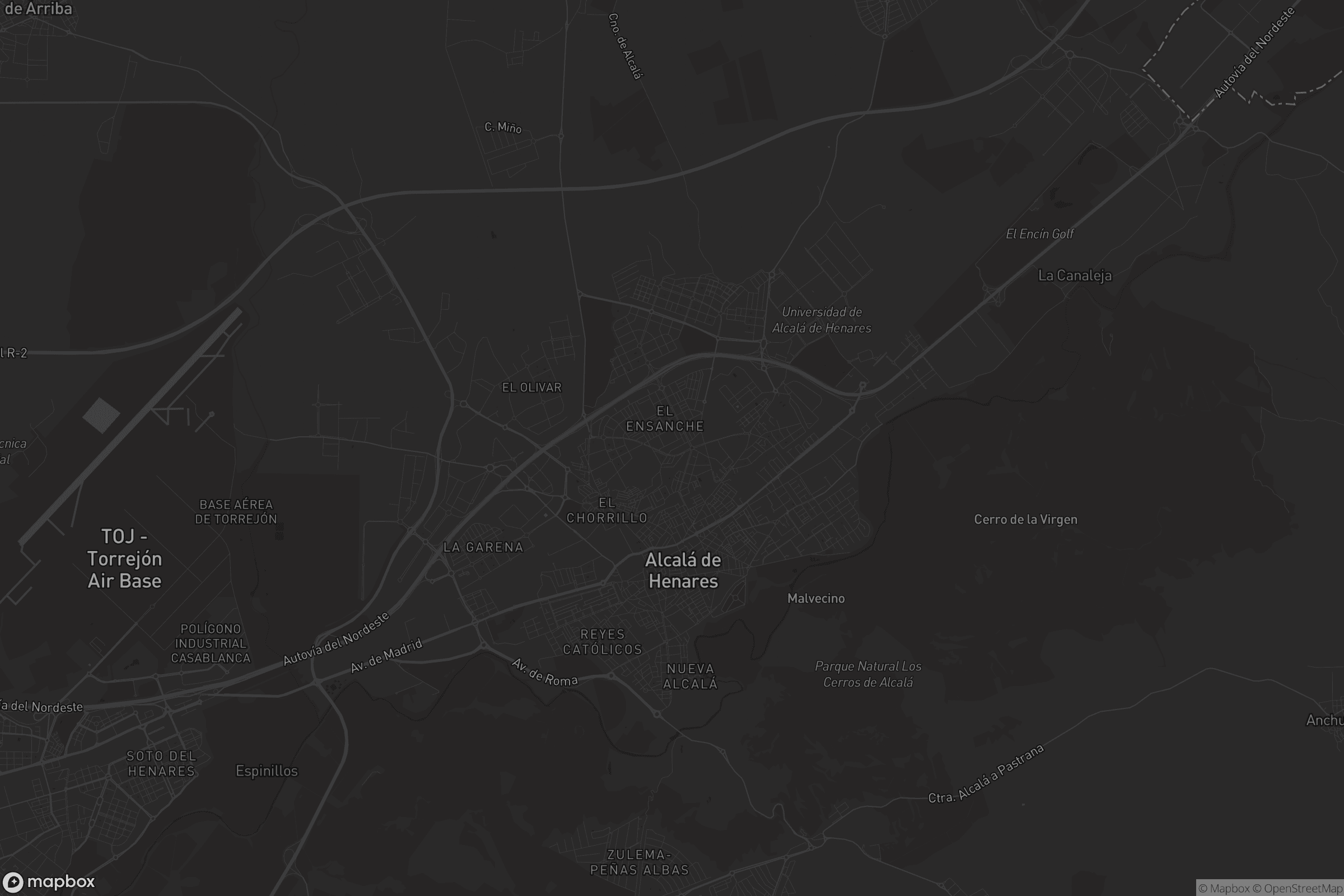 Mapa de Alcalá de Henares