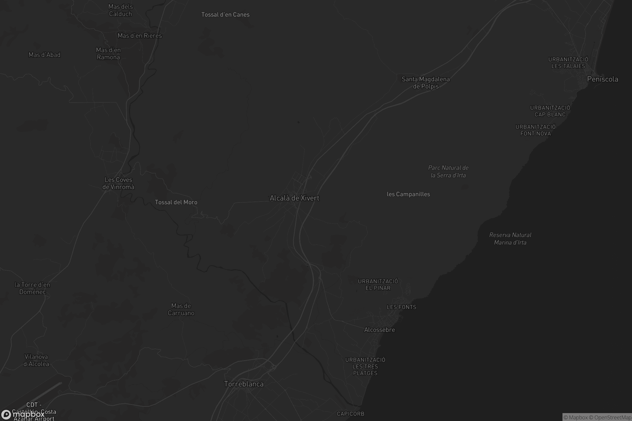 Mapa de Alcalà de Xivert