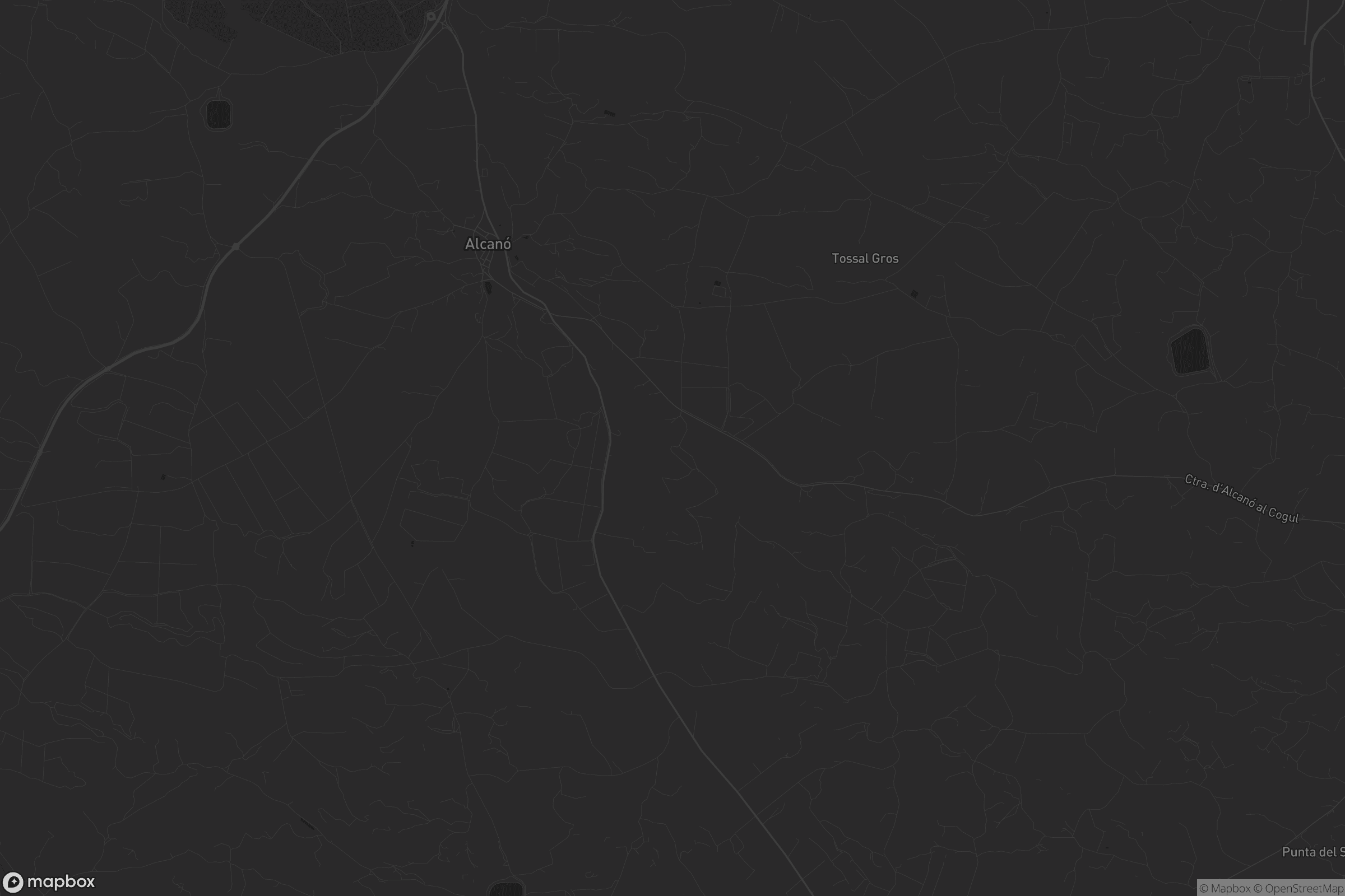 Mapa de Alcanó