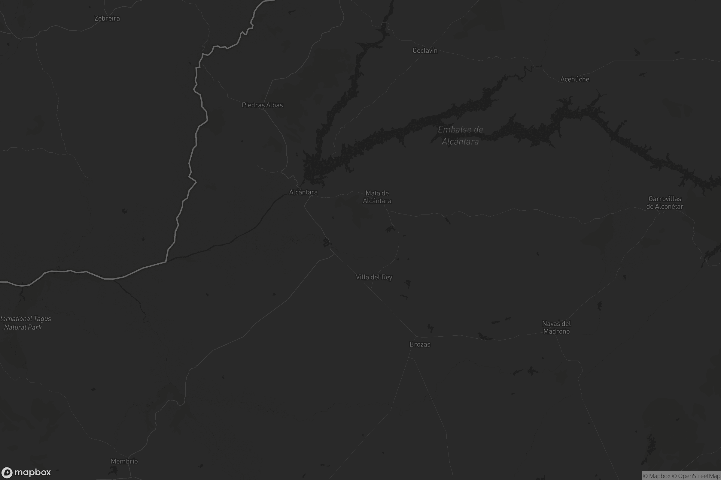 Mapa de Alcántara