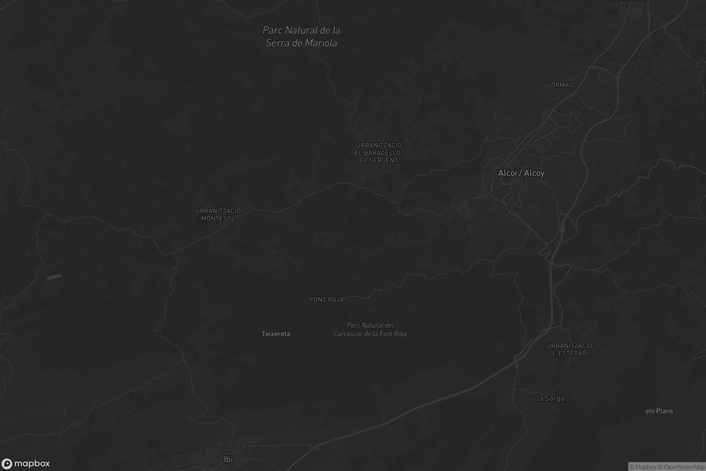 Mapa de Alcoi / Alcoy