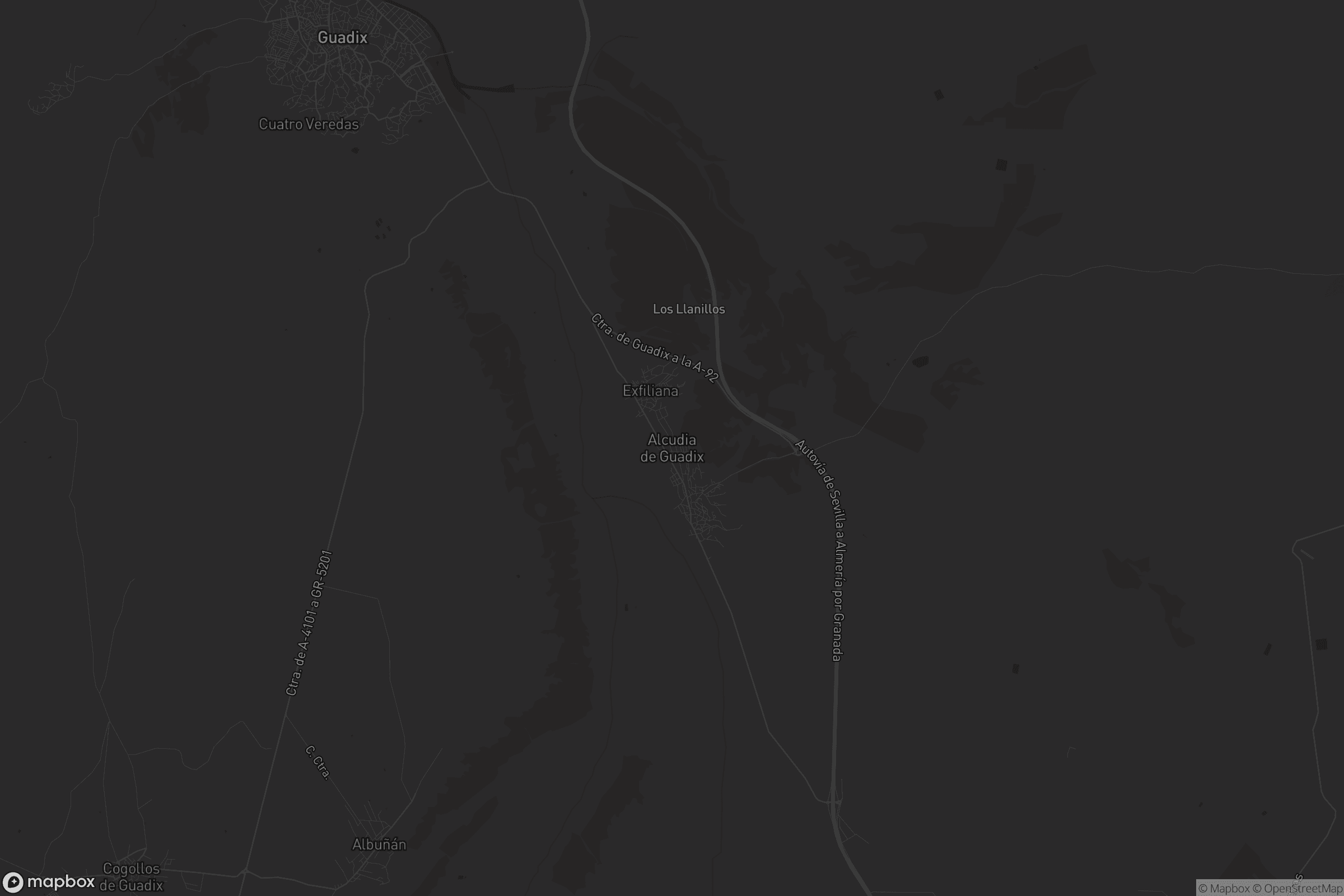 Mapa de Alcudia de Guadix