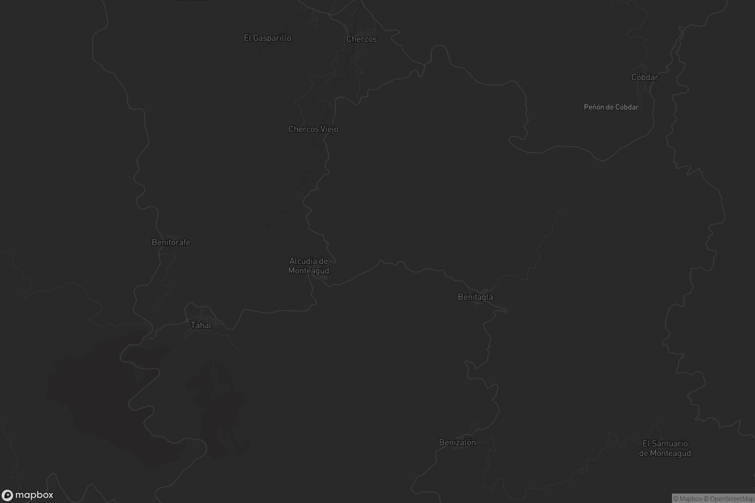 Mapa de Alcudia de Monteagud