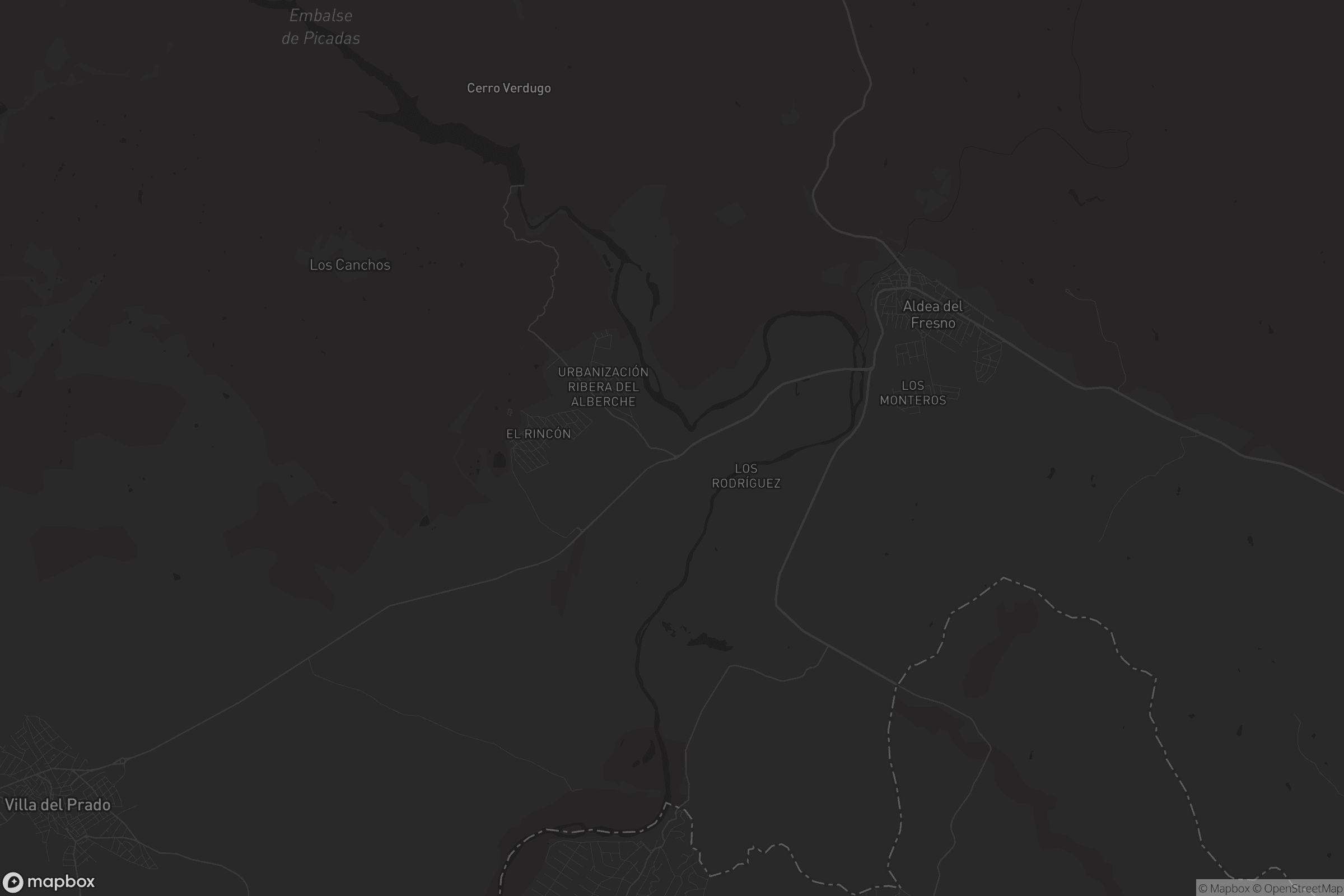 Mapa de Aldea del Fresno