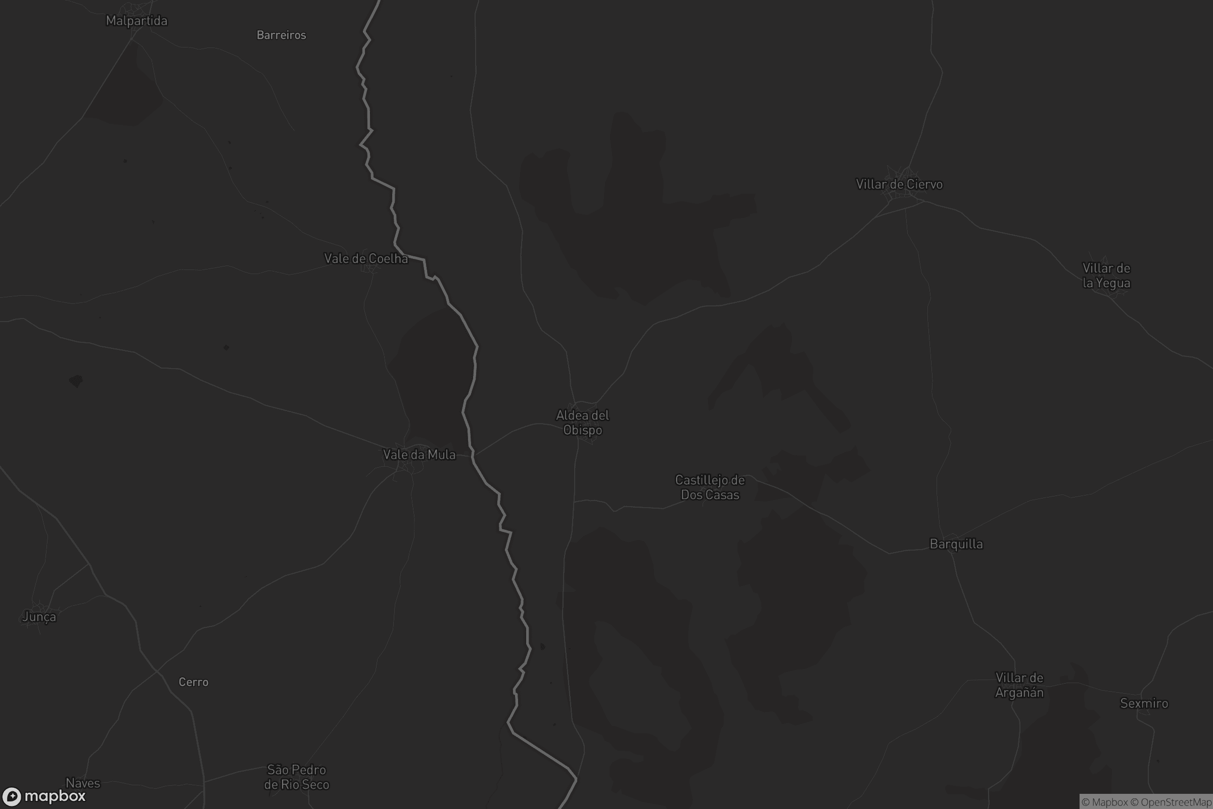 Mapa de Aldea del Obispo