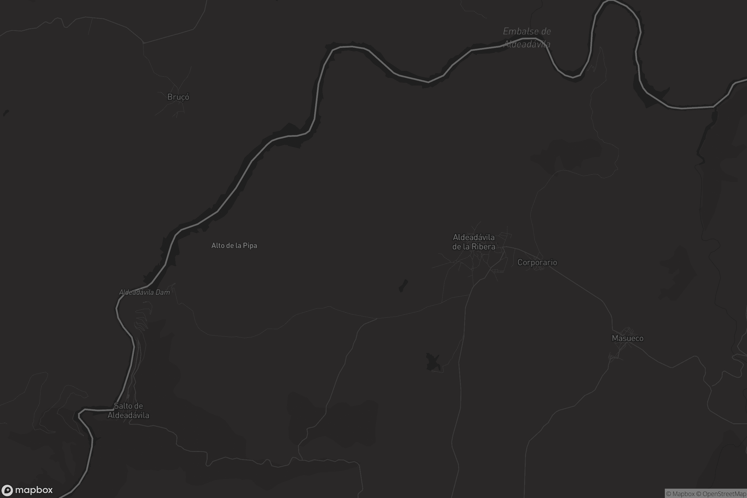 Mapa de Aldeadávila de la Ribera