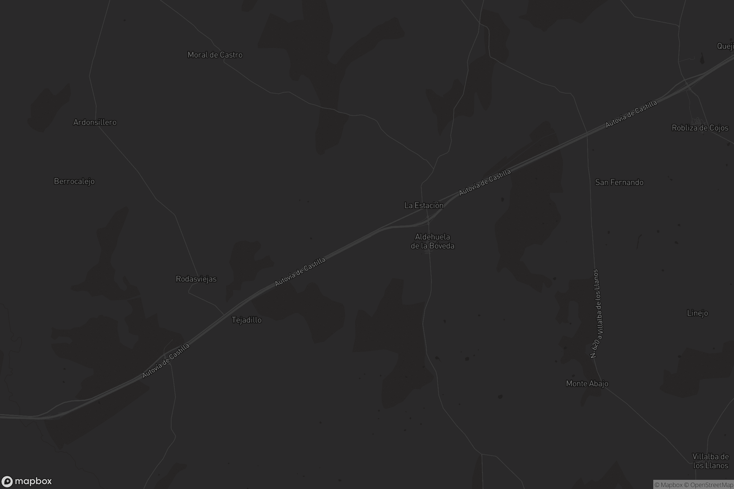 Mapa de Aldehuela de la Bóveda