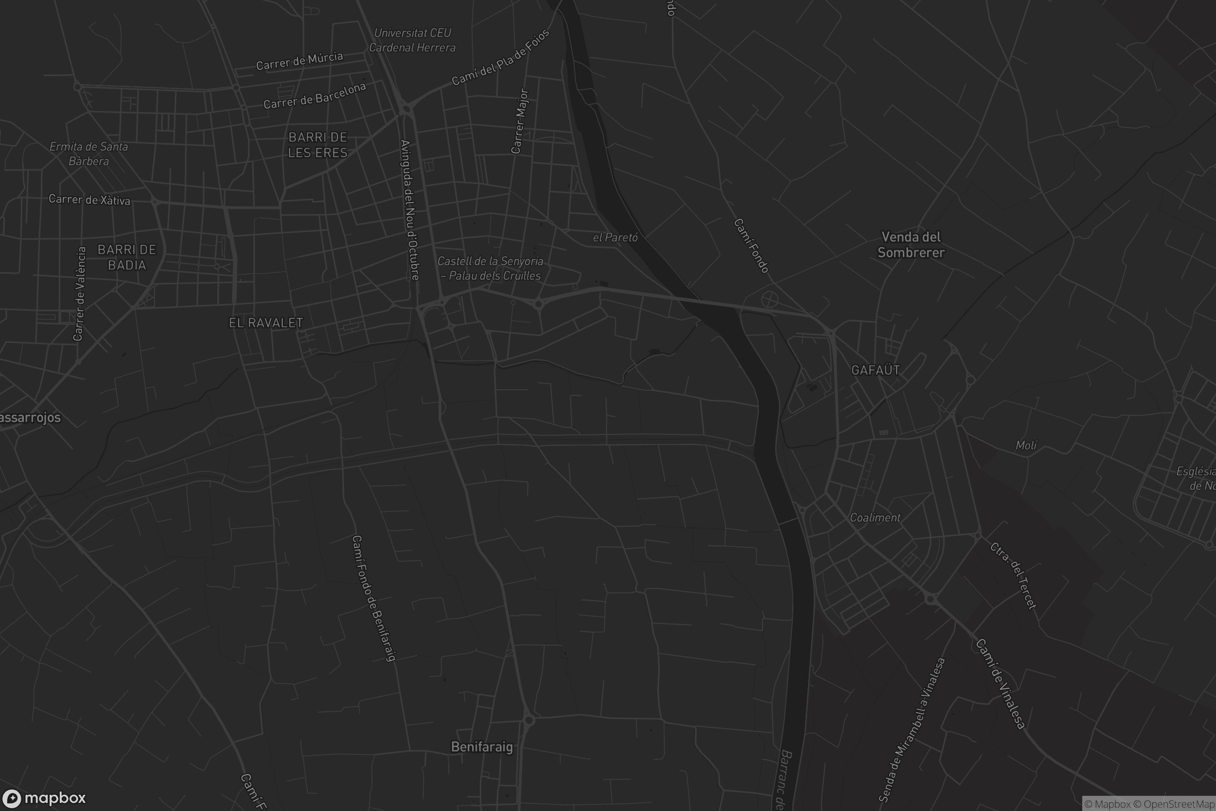 Mapa de Alfara del Patriarca