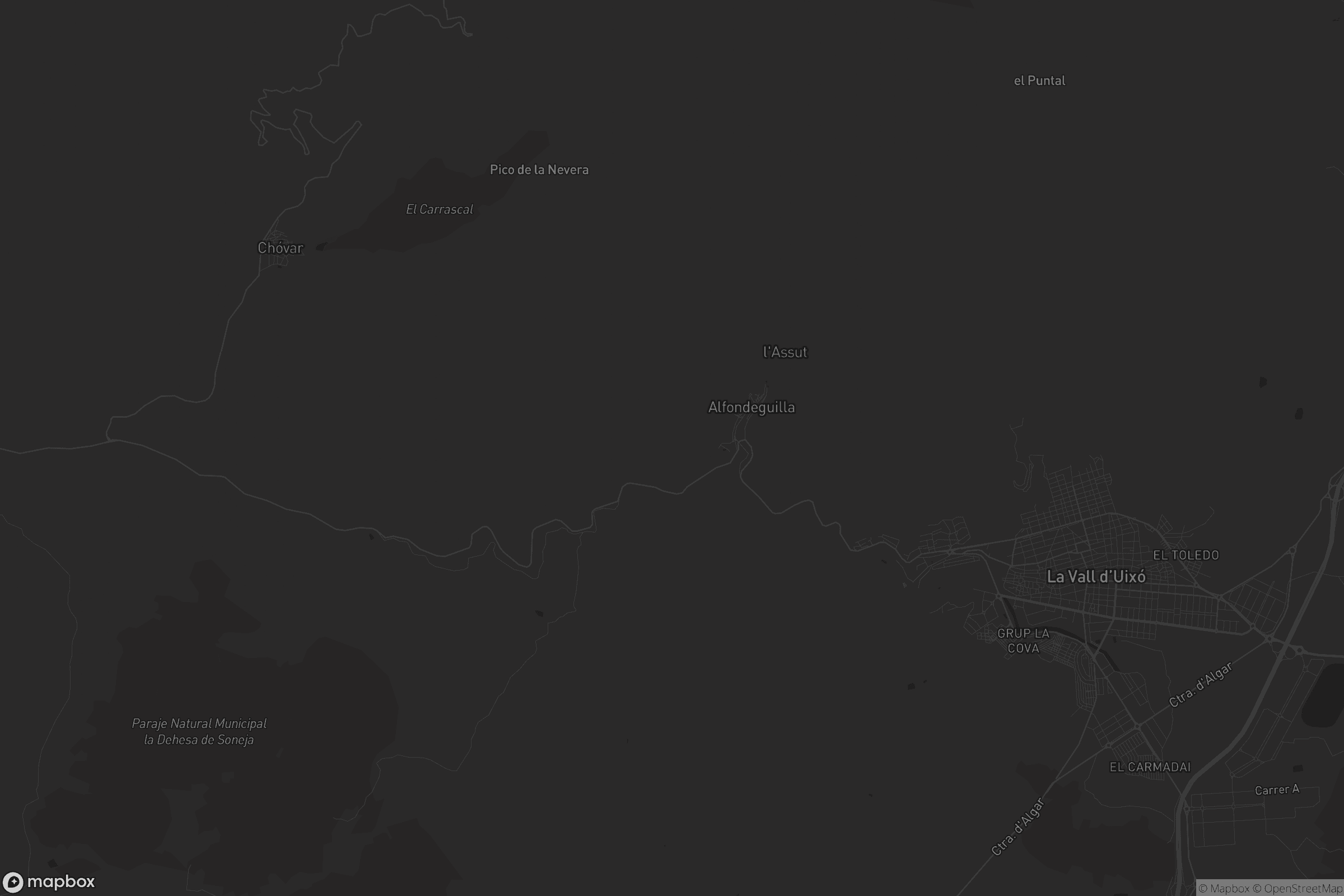 Mapa de Alfondeguilla