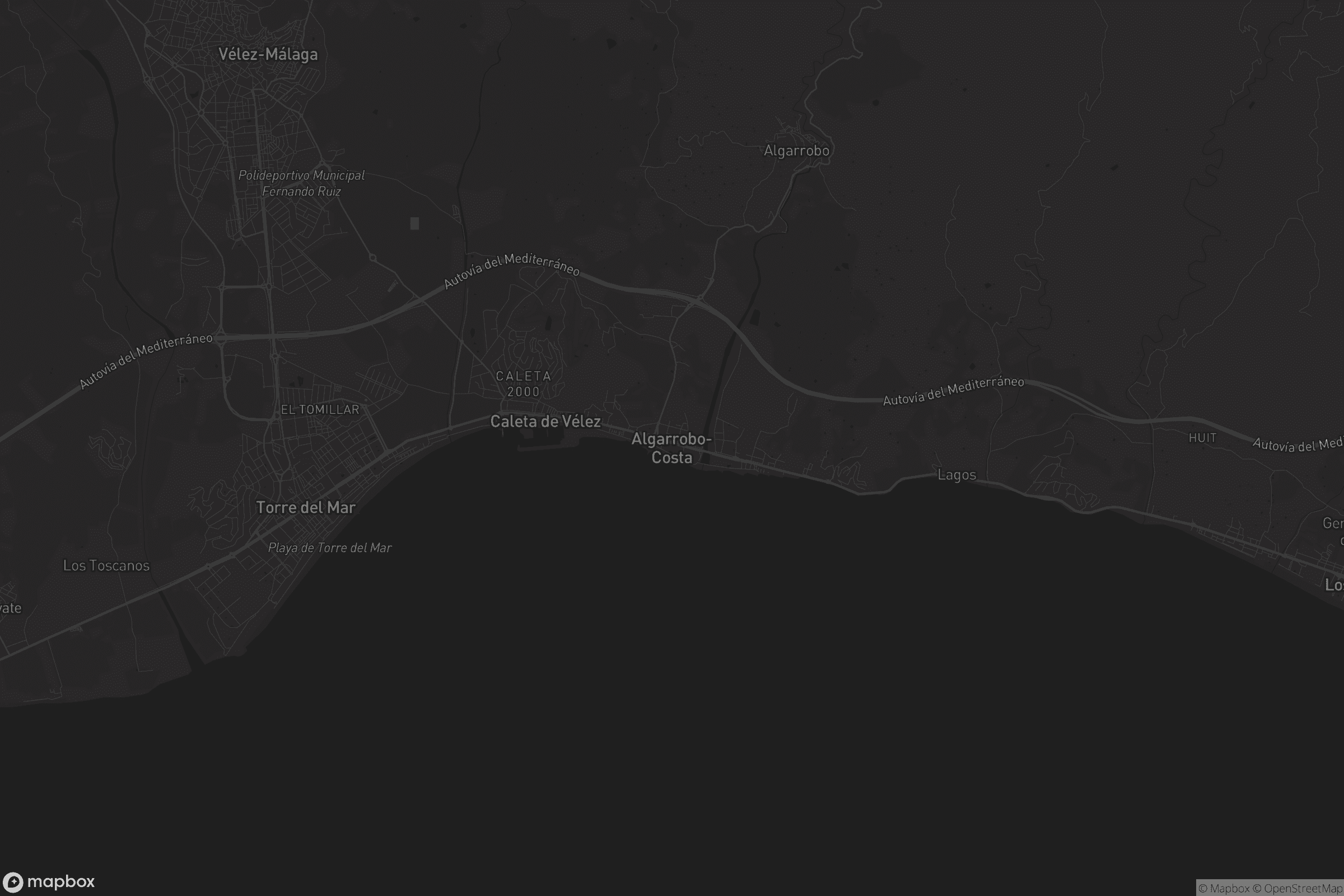 Mapa de Algarrobo-Costa