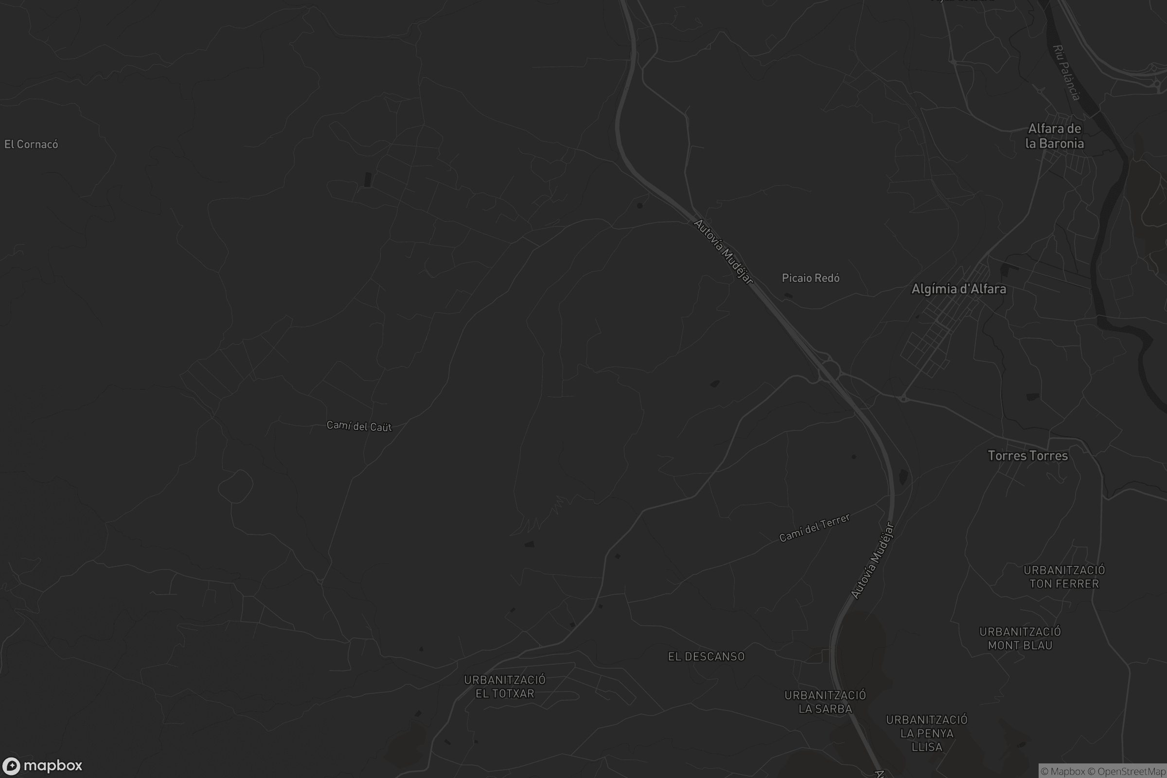 Mapa de Algímia d'Alfara