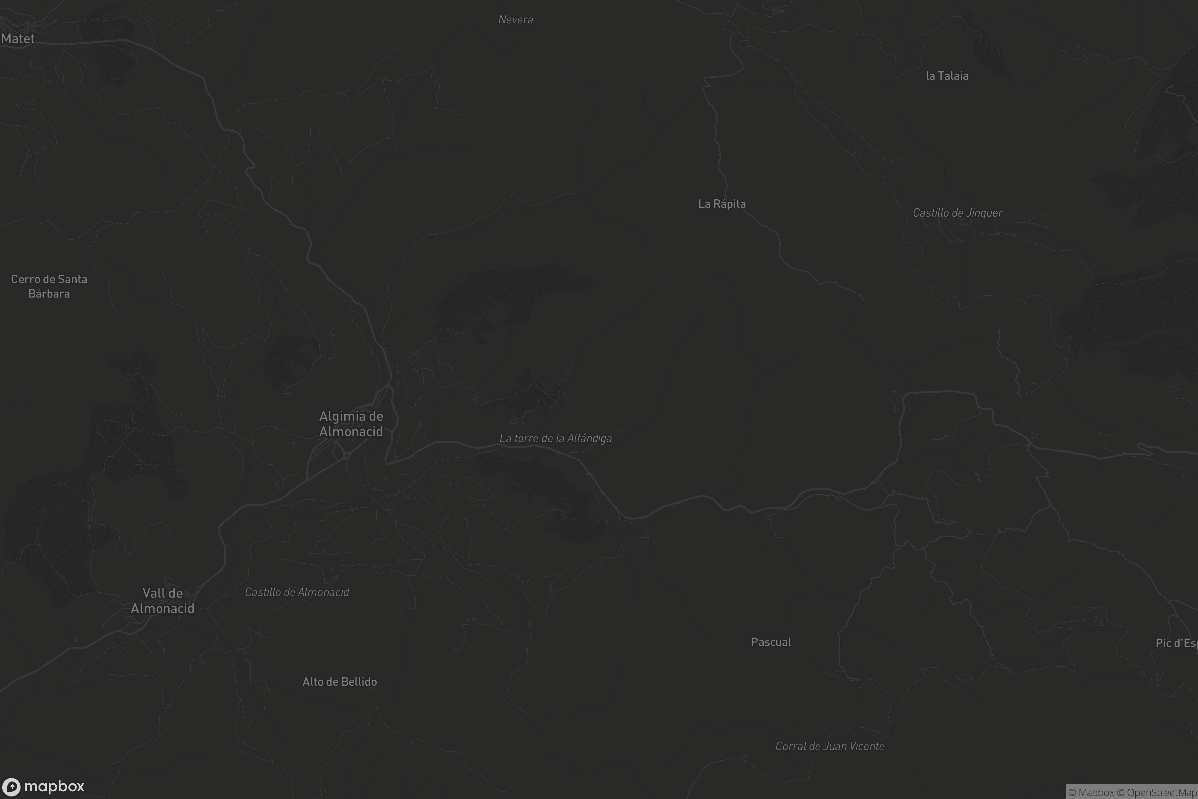 Mapa de Algimia de Almonacid