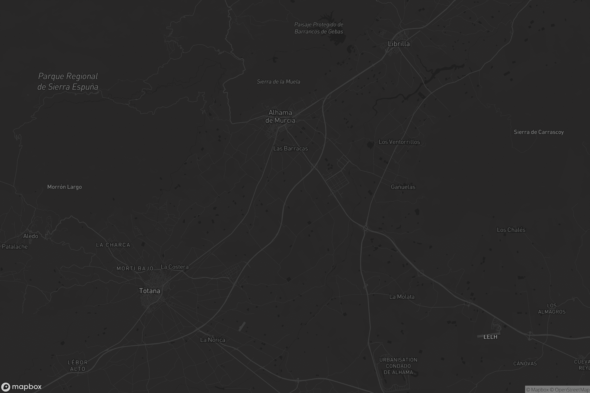 Mapa de Alhama de Murcia