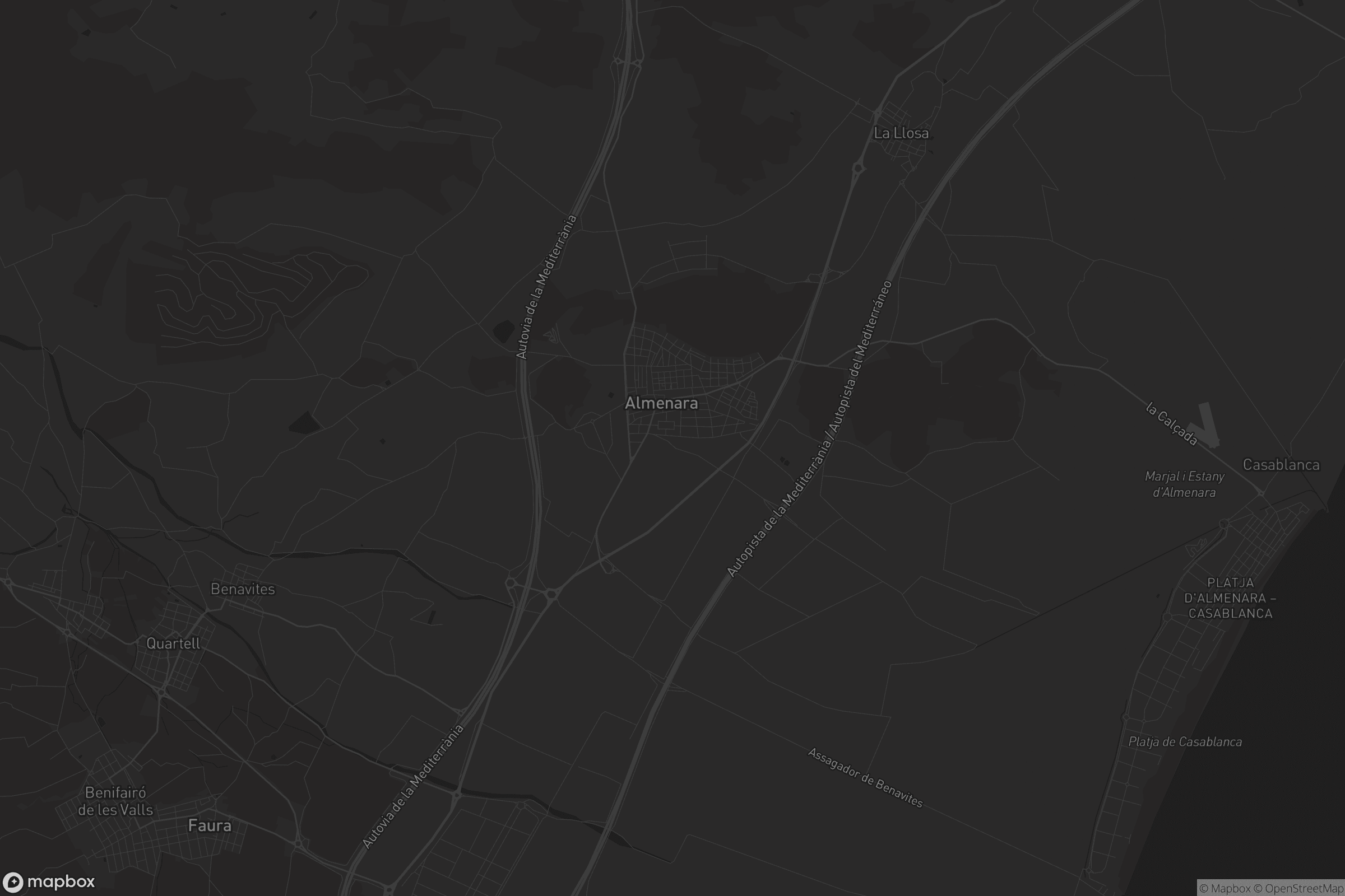 Mapa de Almenara