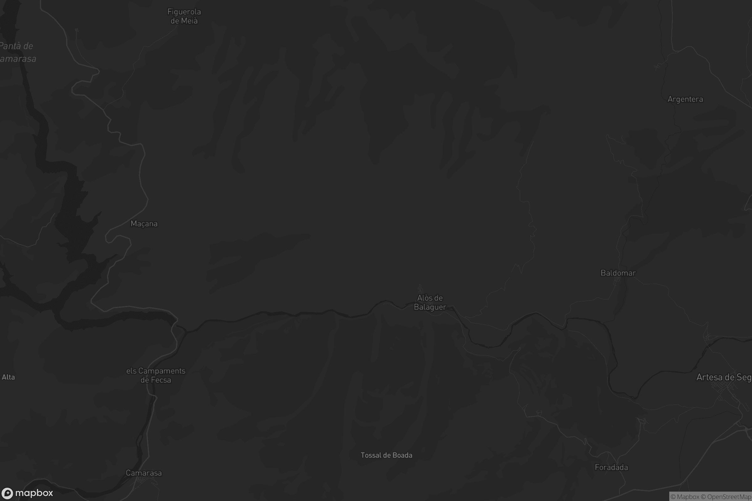 Mapa de Alòs de Balaguer