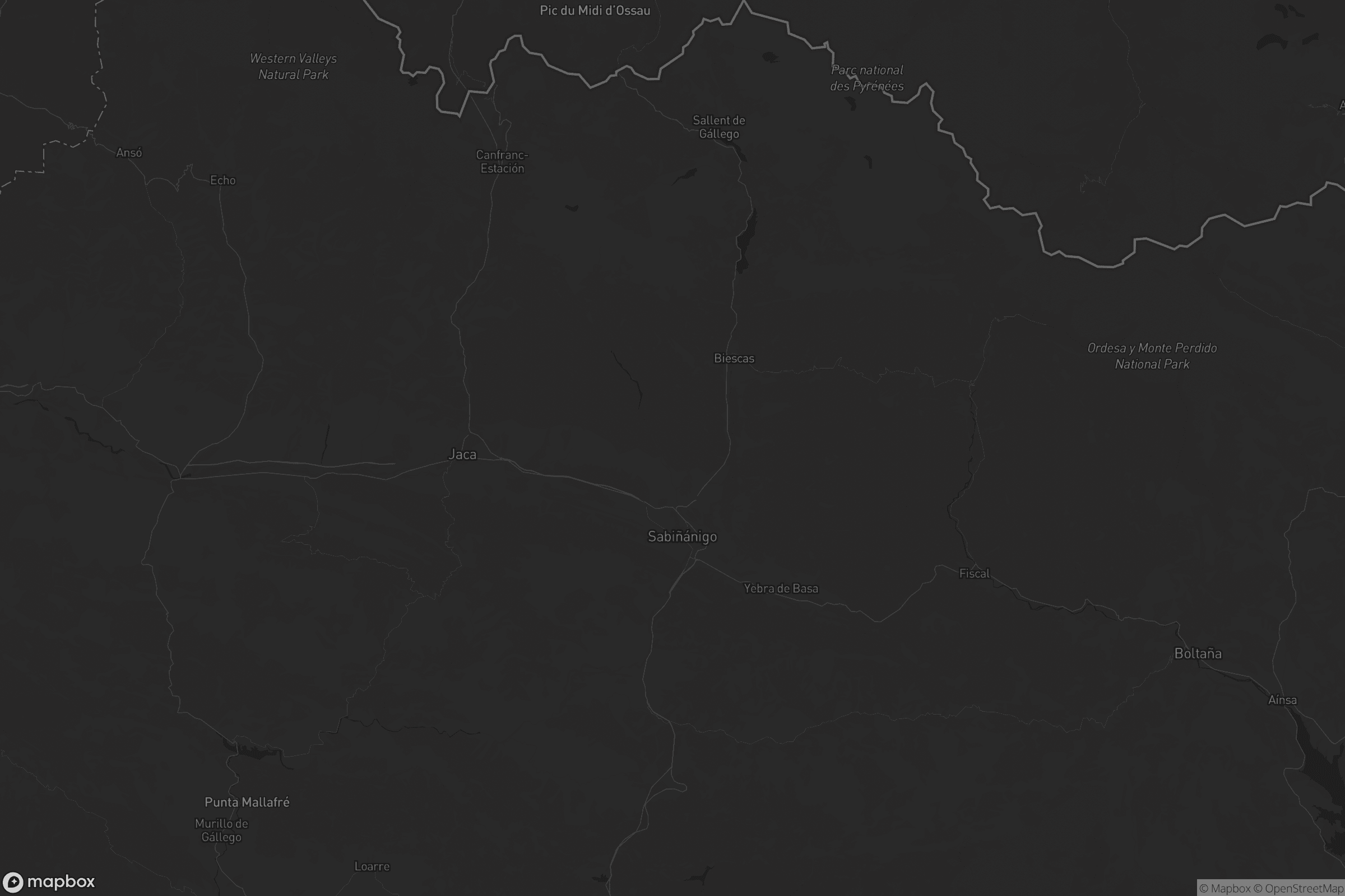 Mapa de Alto Gállego