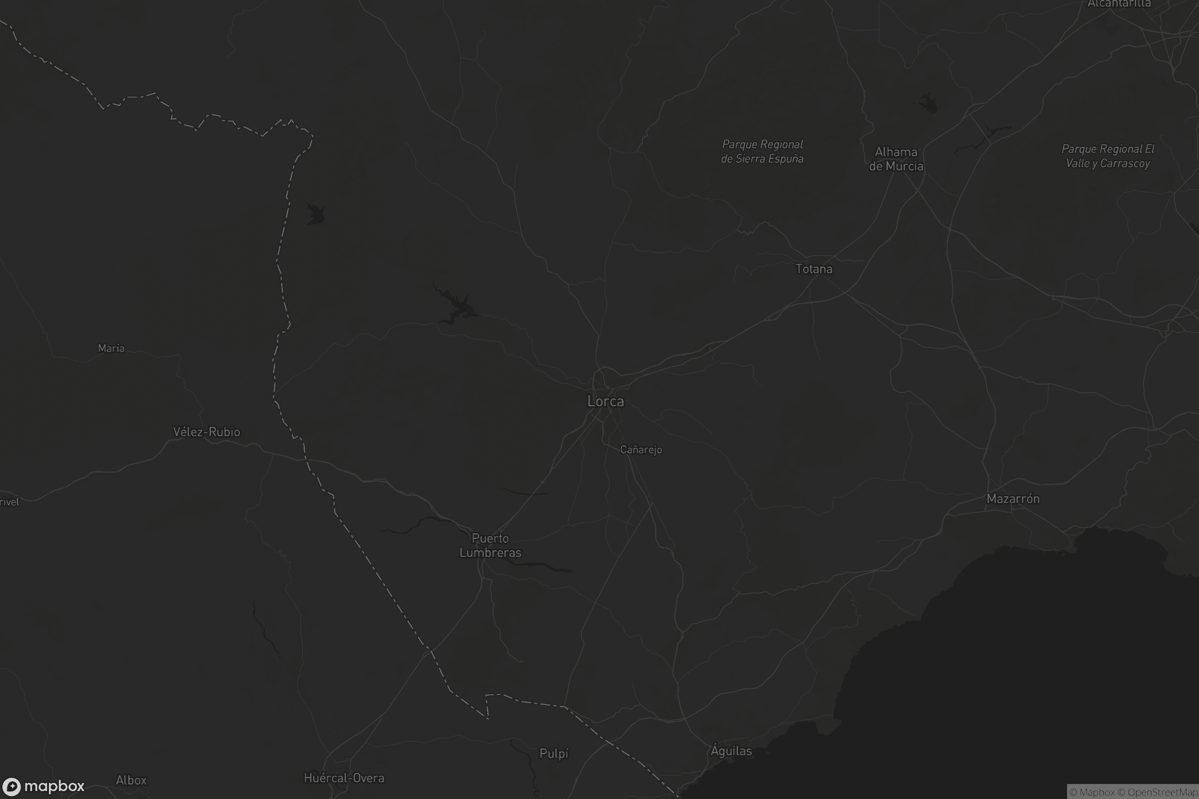 Mapa de Alto Guadalentín