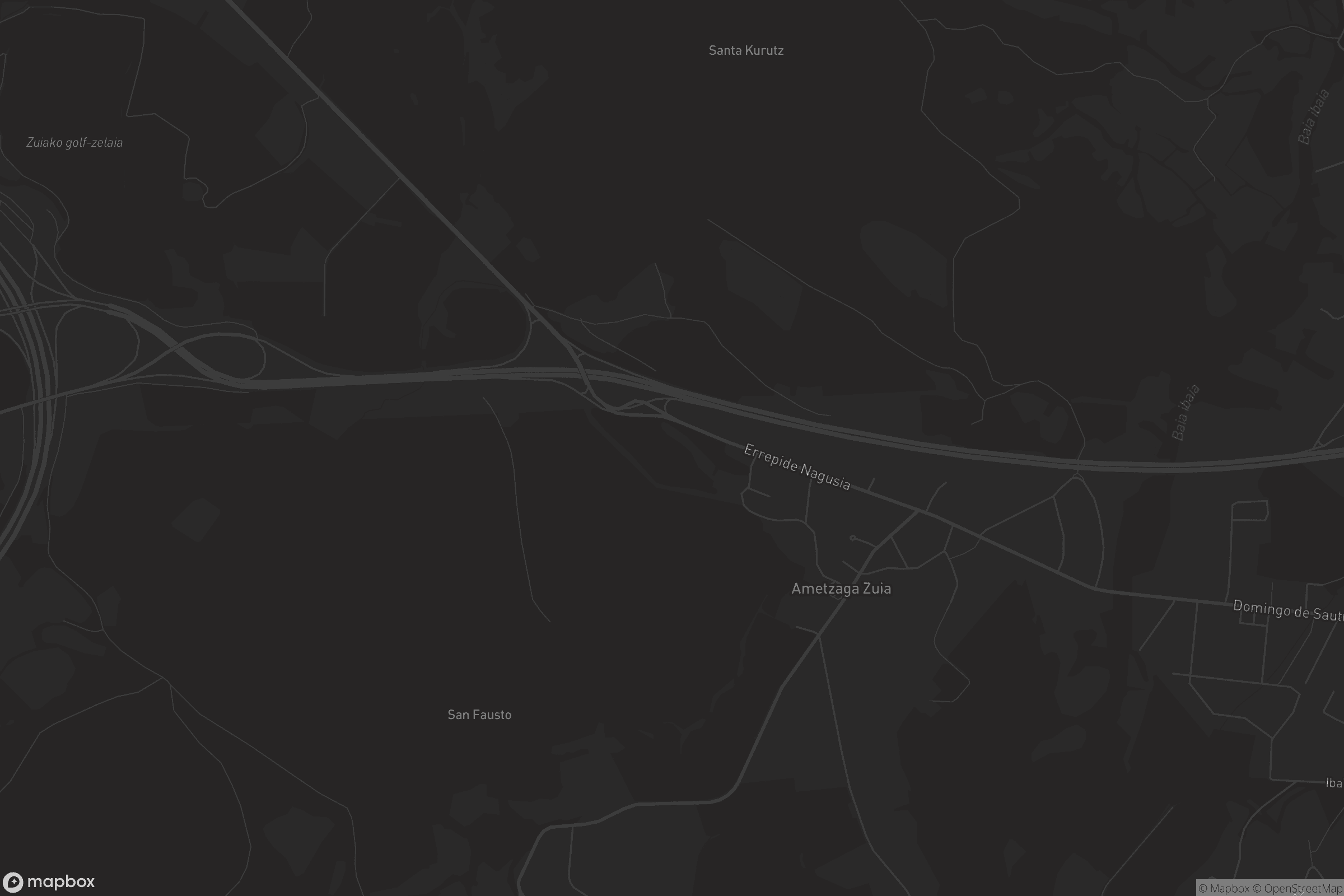Mapa de Ametzaga Zuia