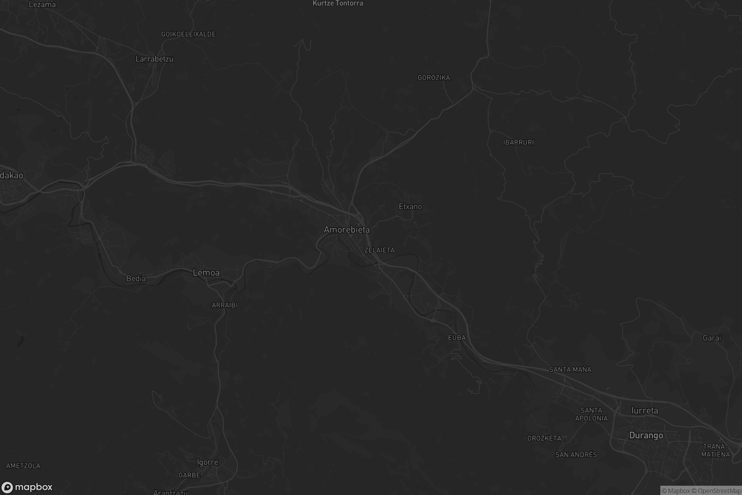 Mapa de Amorebieta-Etxano