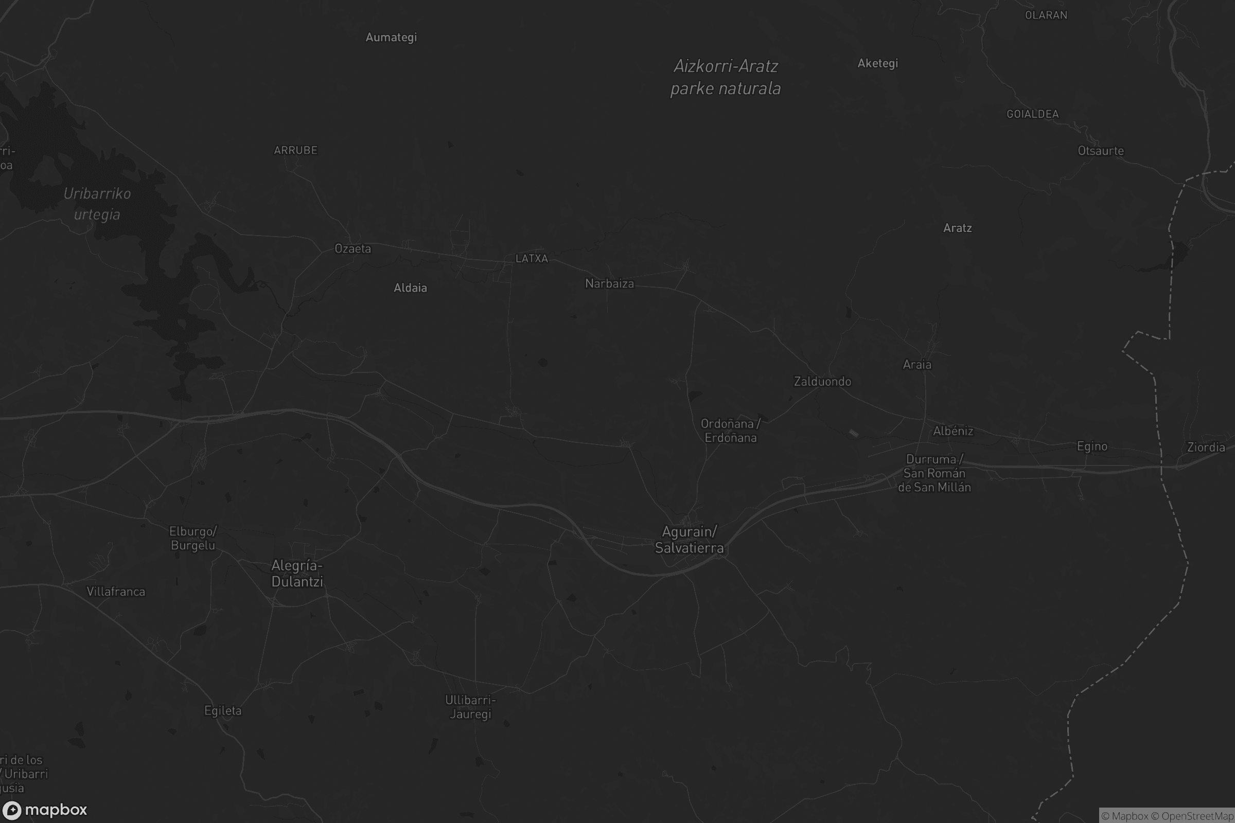 Mapa de Arabako lautada