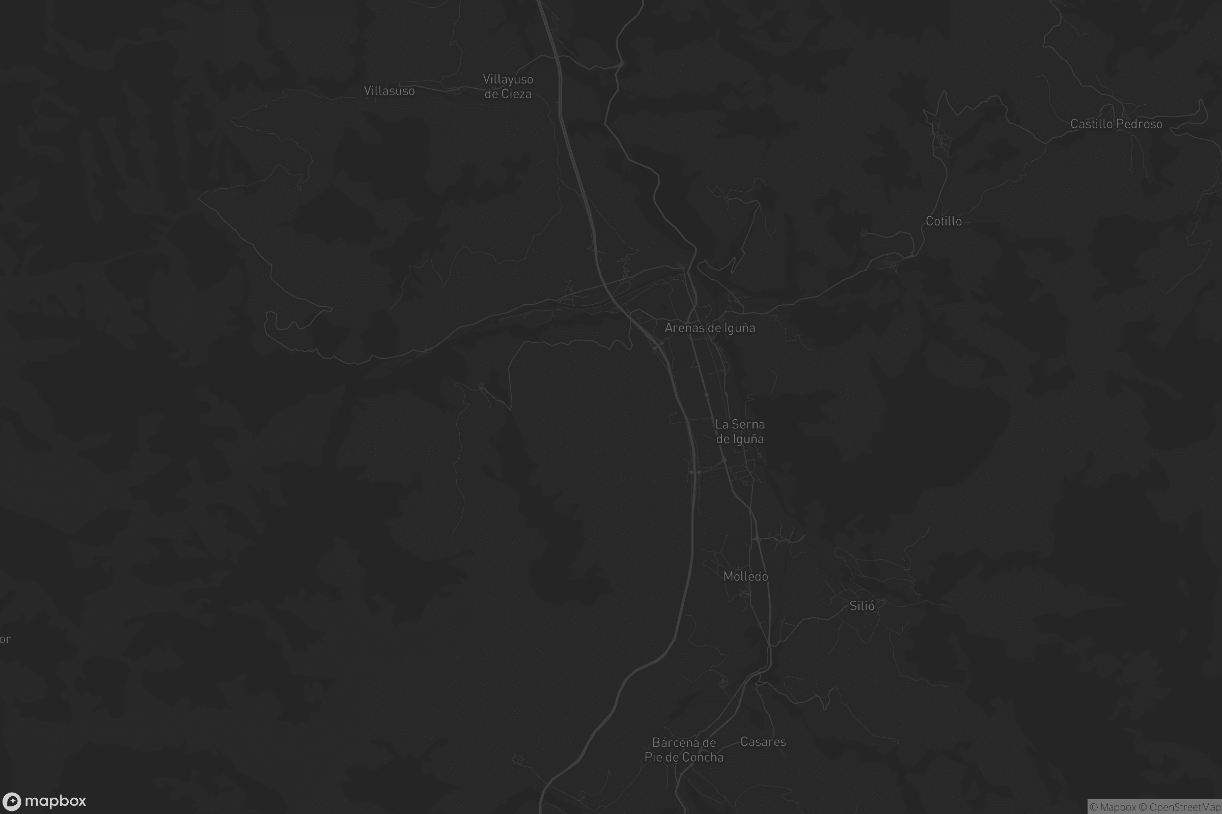 Mapa de Arenas de Iguña