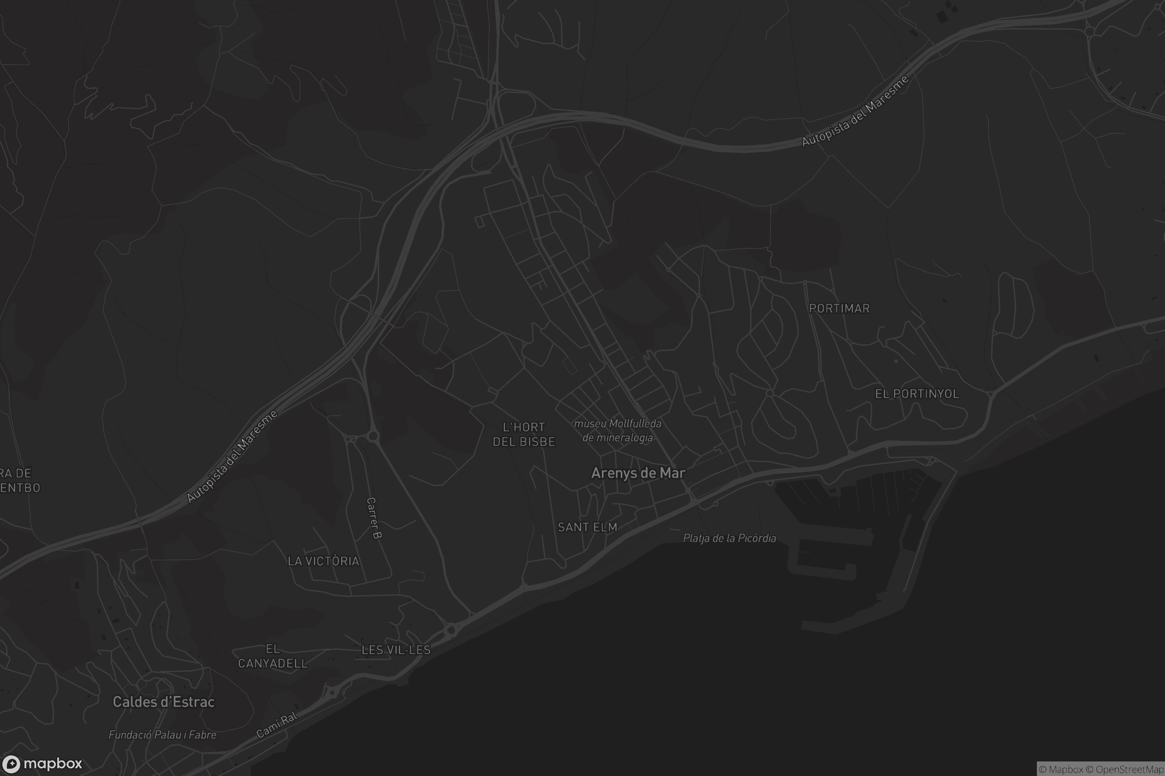 Mapa de Arenys de Mar