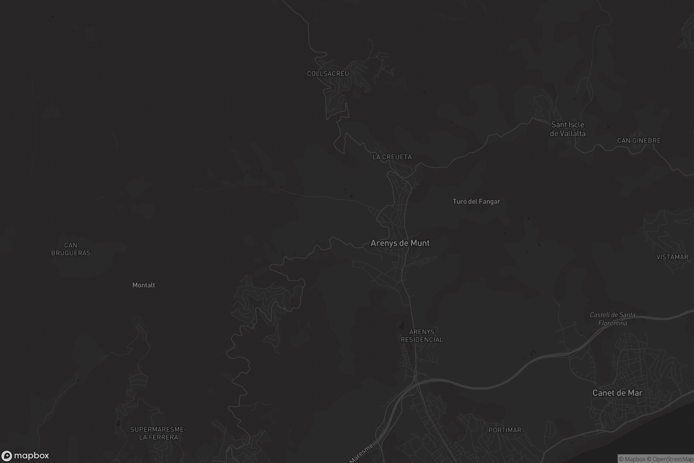 Mapa de Arenys de Munt