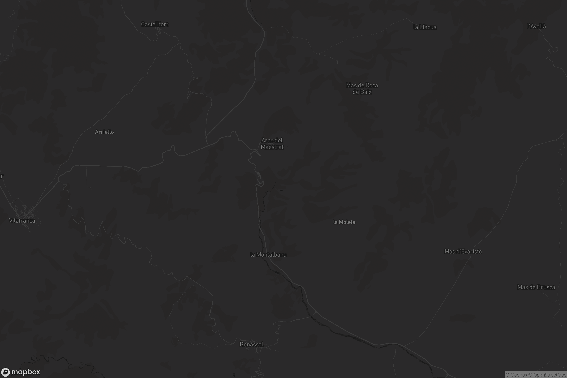 Mapa de Ares del Maestrat