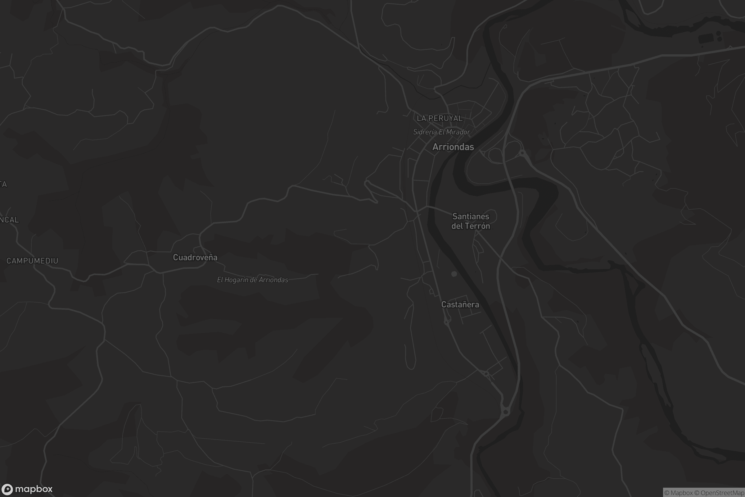 Mapa de Arriondas / Les Arriondes