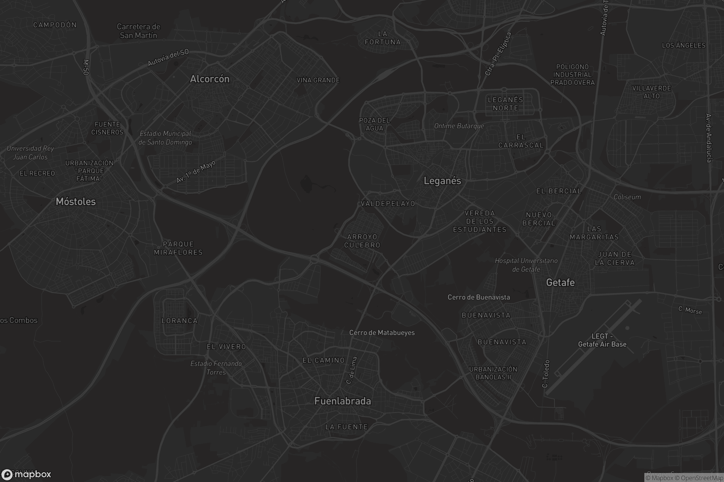 Mapa de Arroyo Culebro