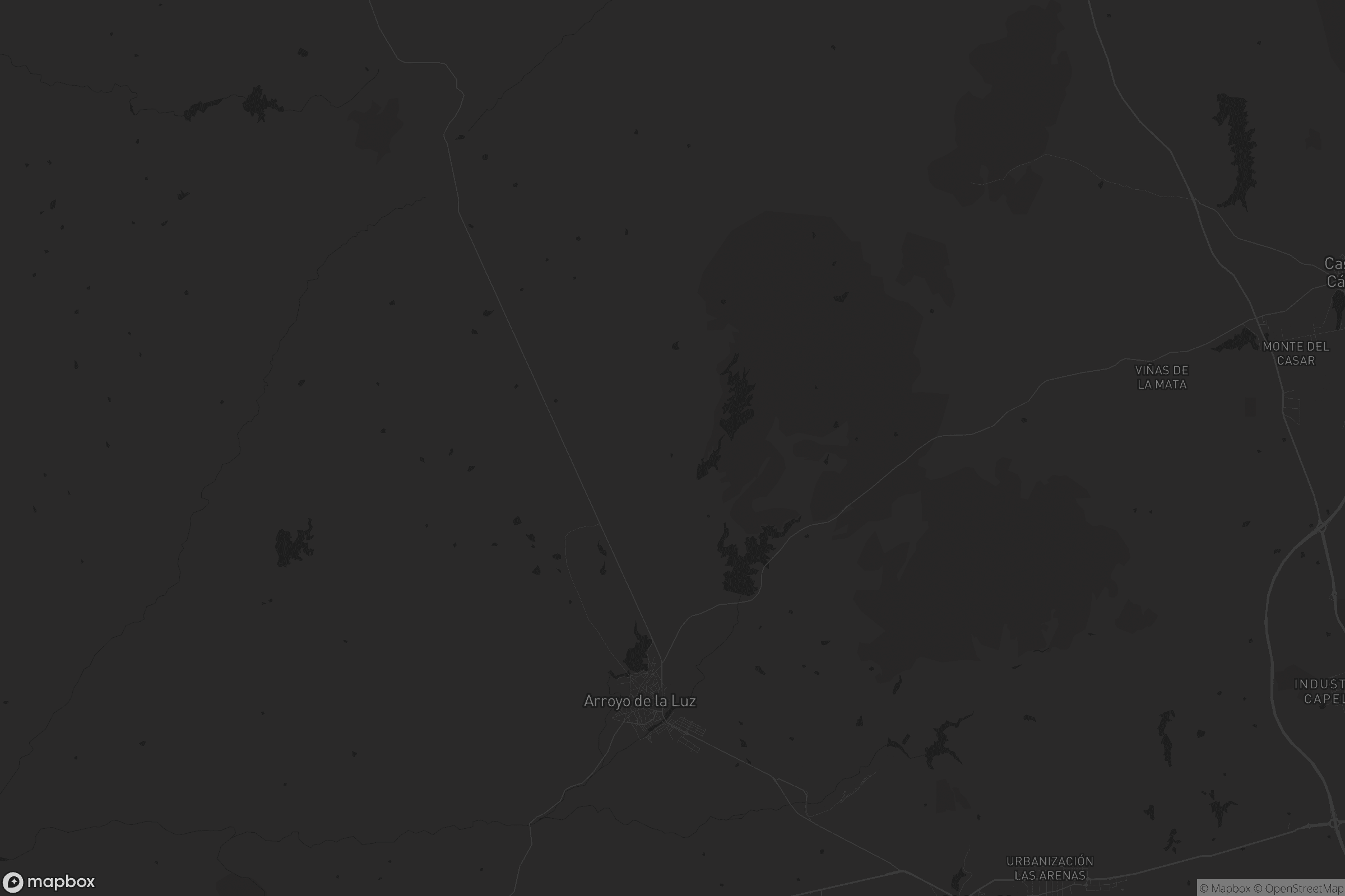 Mapa de Arroyo de la Luz