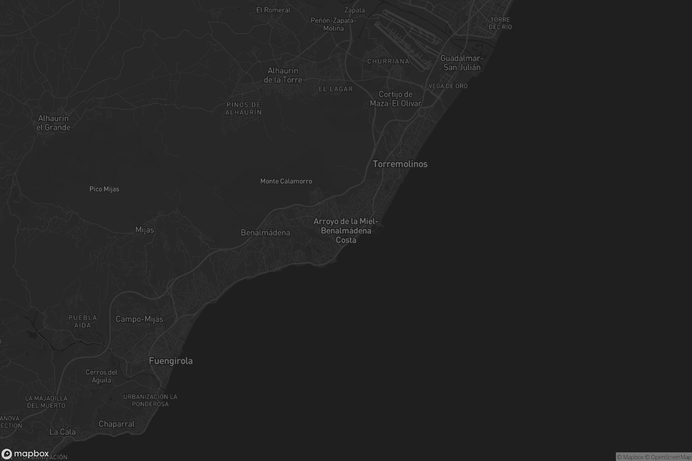 Mapa de Arroyo de la Miel-Benalmádena Costa
