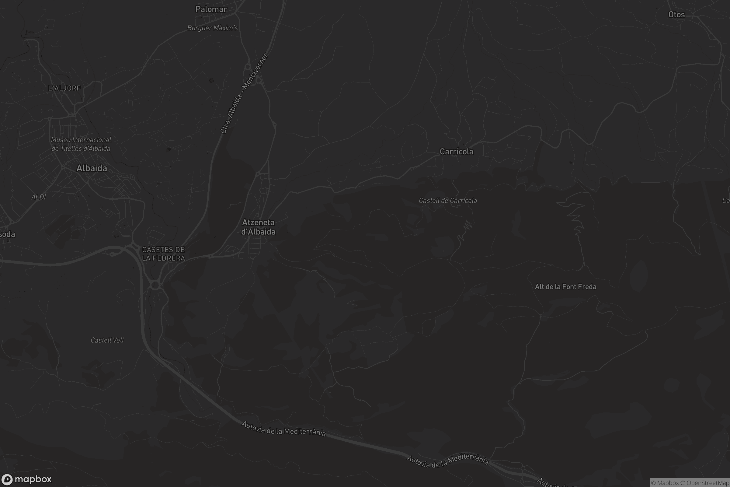 Mapa de Atzeneta d'Albaida