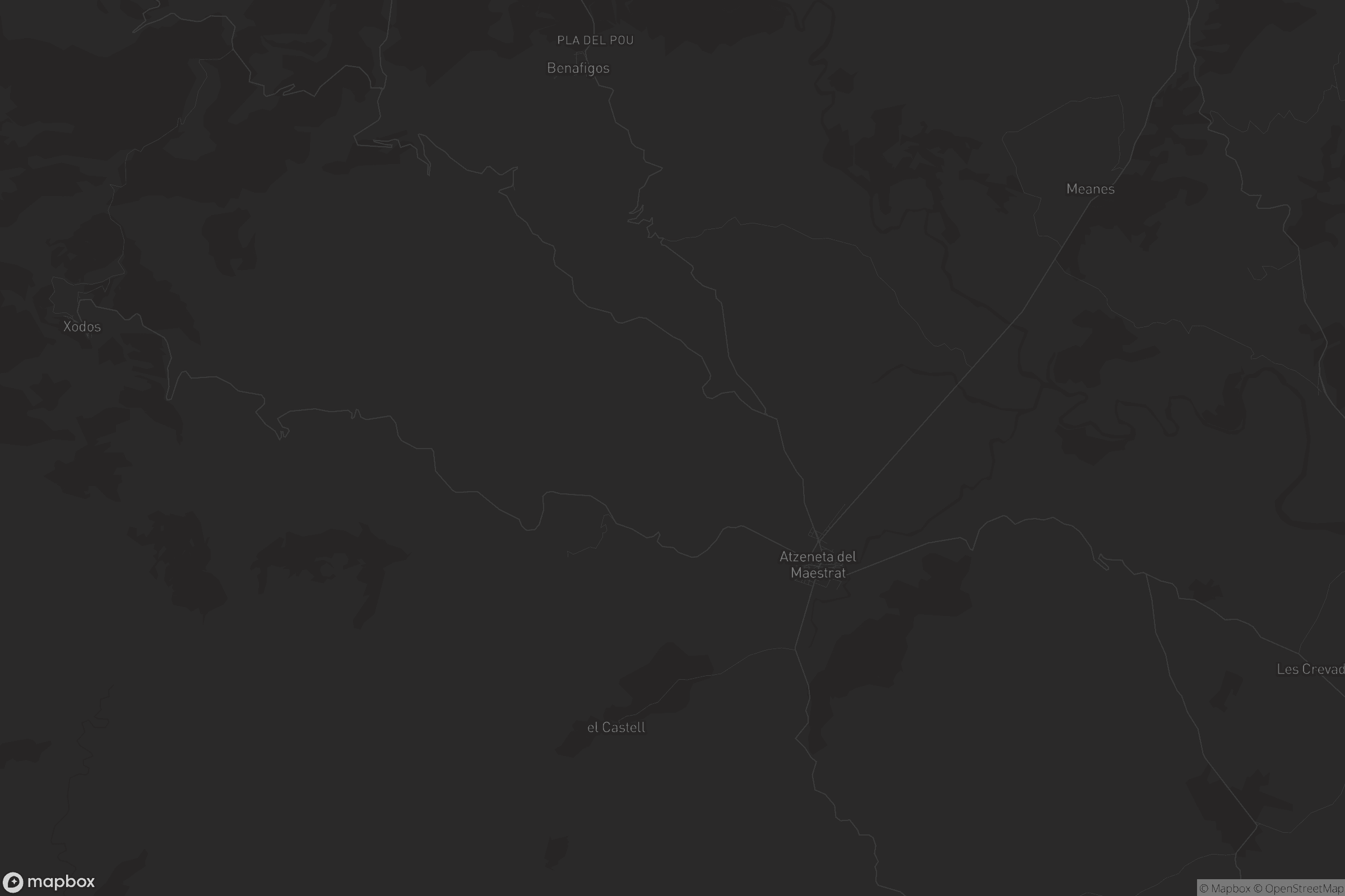 Mapa de Atzeneta del Maestrat